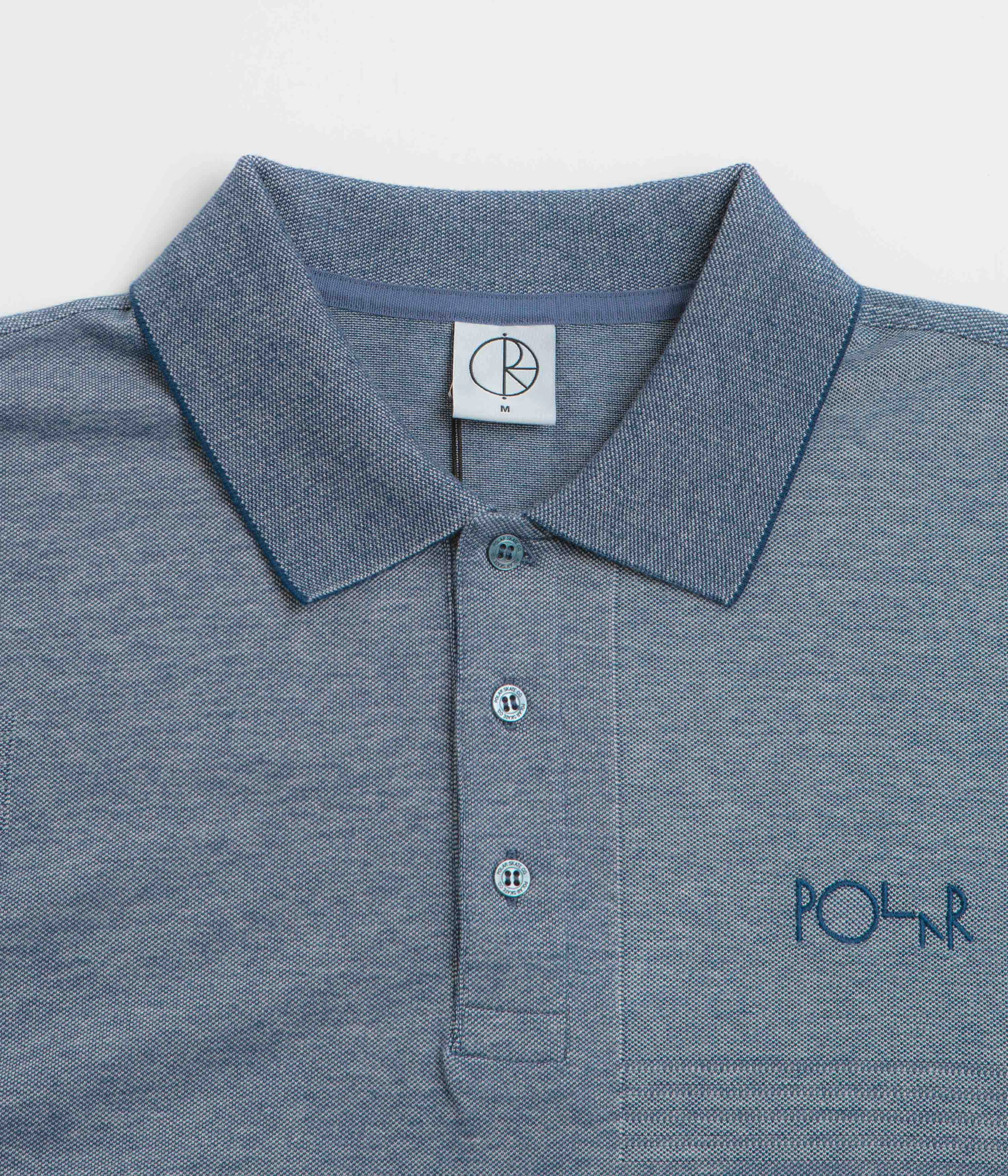 Polar Pique Surf Polo Shirt - Heather Blue Eco Friendly Dye
