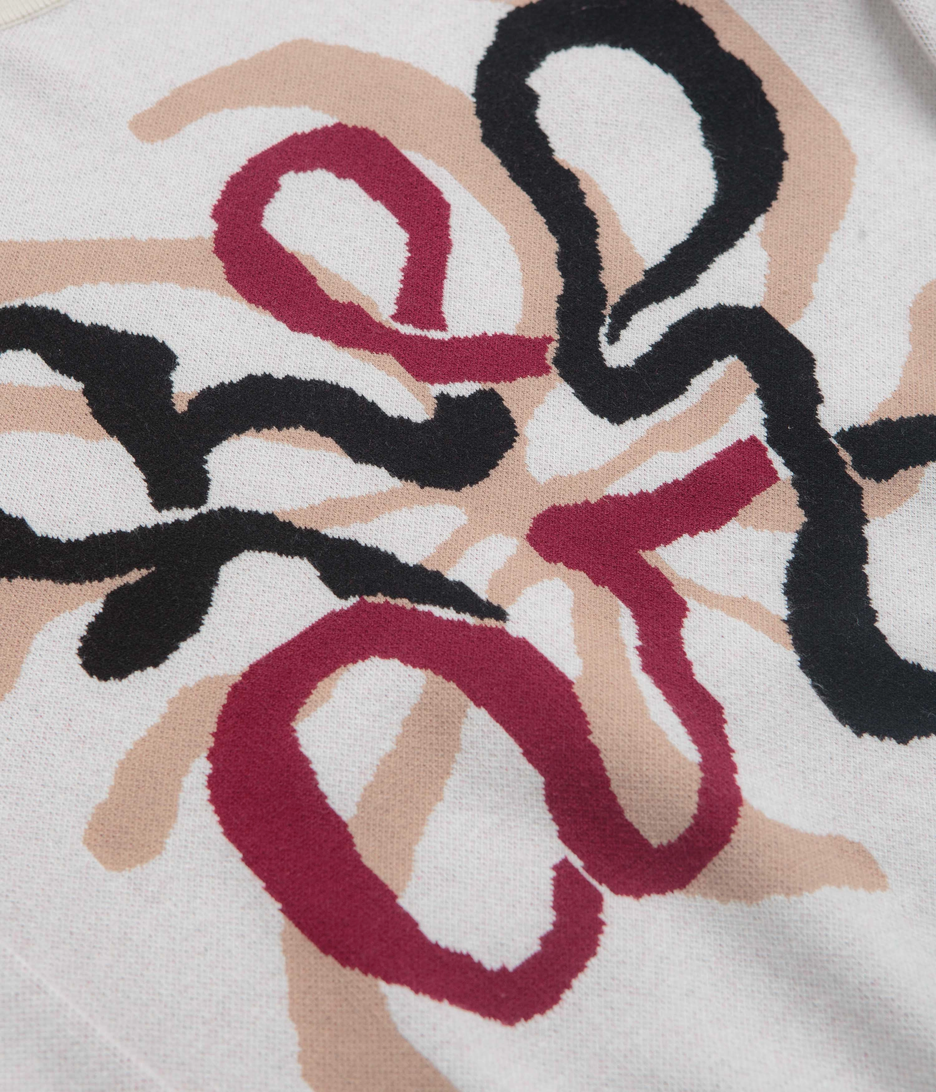 Helas Spirit Knit Crewneck Sweatshirt - Off White Anti fungal