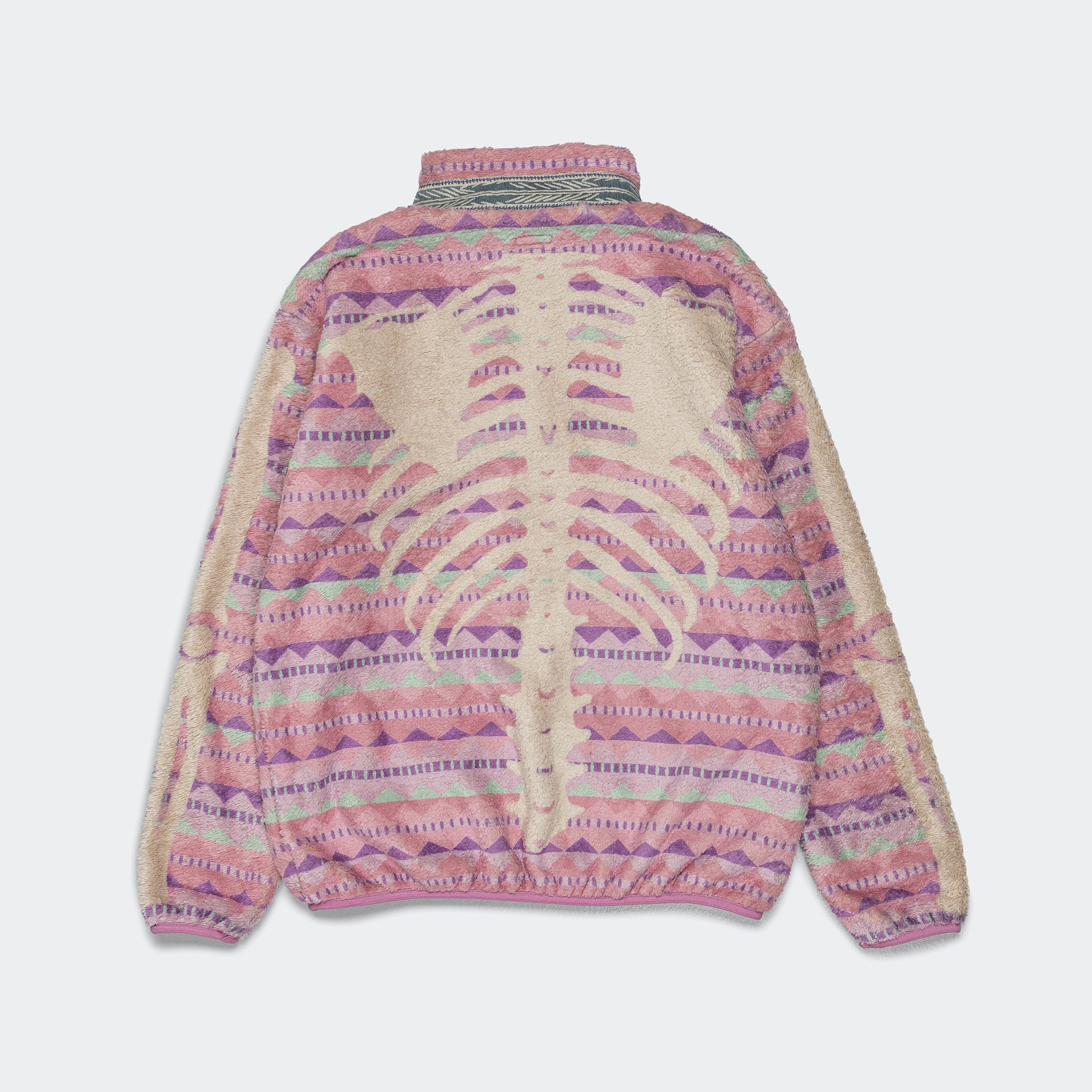 product office appropriateness ASHLAND Stripe & BONE Fleece ZIP Blouson - Pink