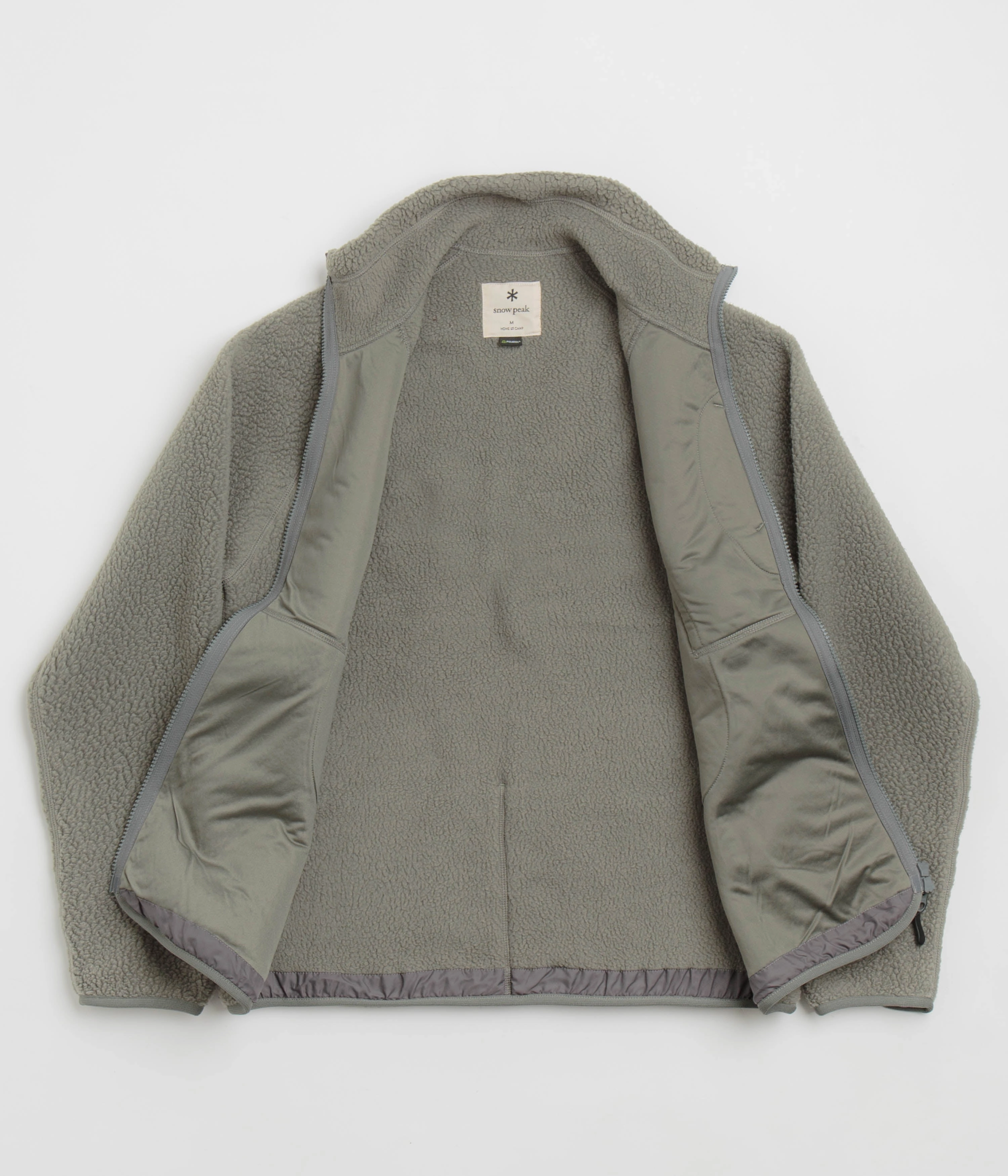 Casual Comfort Snug Look Snow Peak Thermal Boa Fleece Jacket - Grey