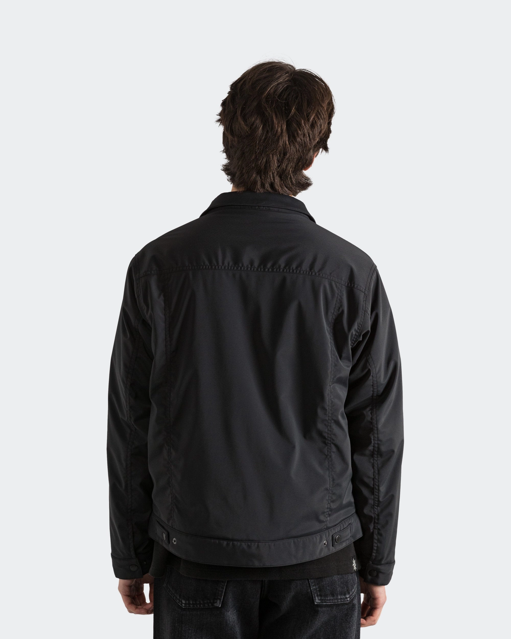 Station Insulated Jacket - GORE-TEX Windstopper 3L Nylon Ripstop Black Compact Design Light Pack Option