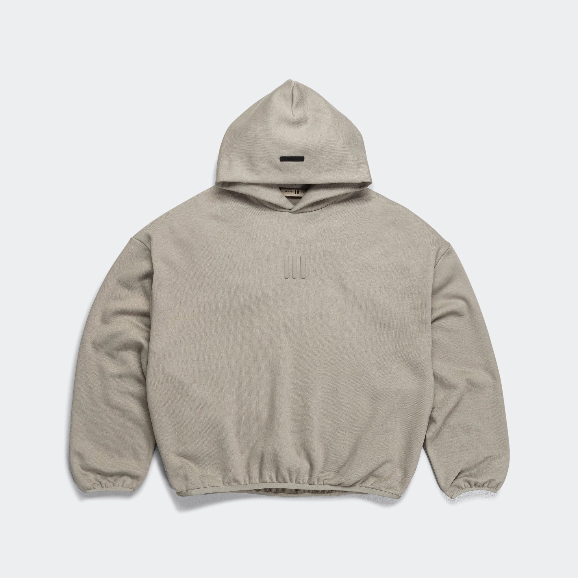 Graphic Art team wear Athletics Solid Cotton Fleece Hoodie - Putty Beige