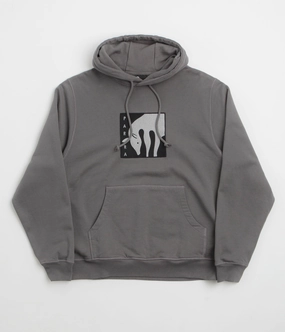 by Parra Get On The Donkey Hoodie - Washed Grey Lightweight Material