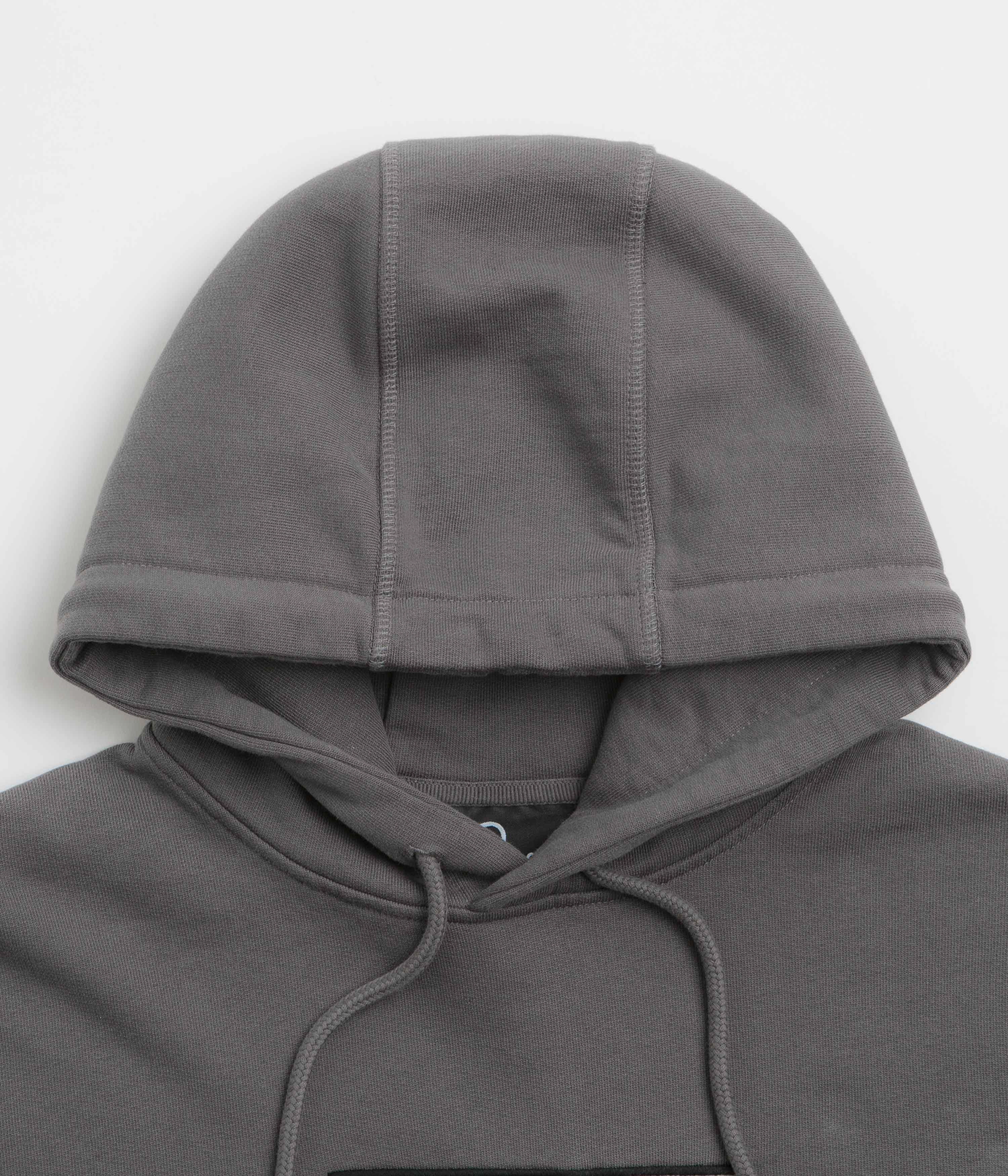 by Parra Get On The Donkey Hoodie - Washed Grey Modern Silhouette Glossy Look