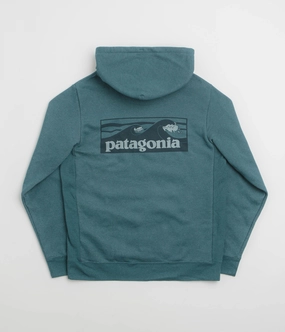 Patagonia Boardshort Logo Uprisal Hoodie - Wetland Blue Relaxed Silhouette