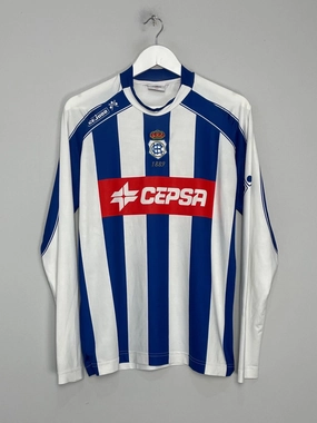 2006/07 RECREATIVO HUELVA L/S HOME SHIRT (L) CEJUDO Effortless Style Non Restrictive Cuffs