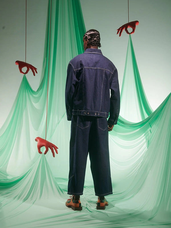 Love Weather Shield Cosmos Denim Jacket - Navy Denim