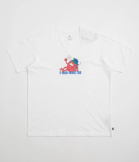 Holiday Comfort Style Nike SB Flip Phone T-Shirt - White