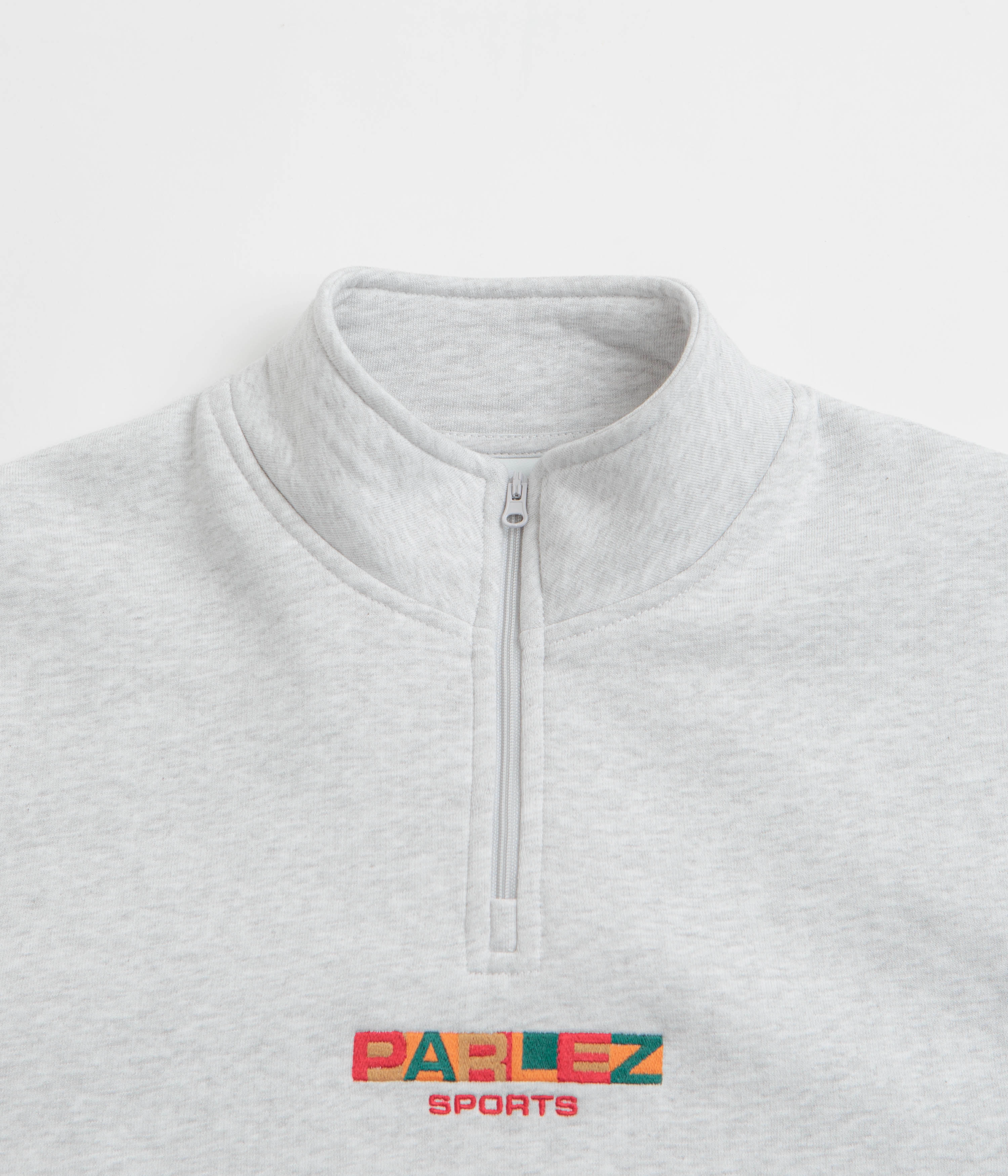 Parlez Ora 1/4 Zip Sweatshirt - Heather Fleece Lining