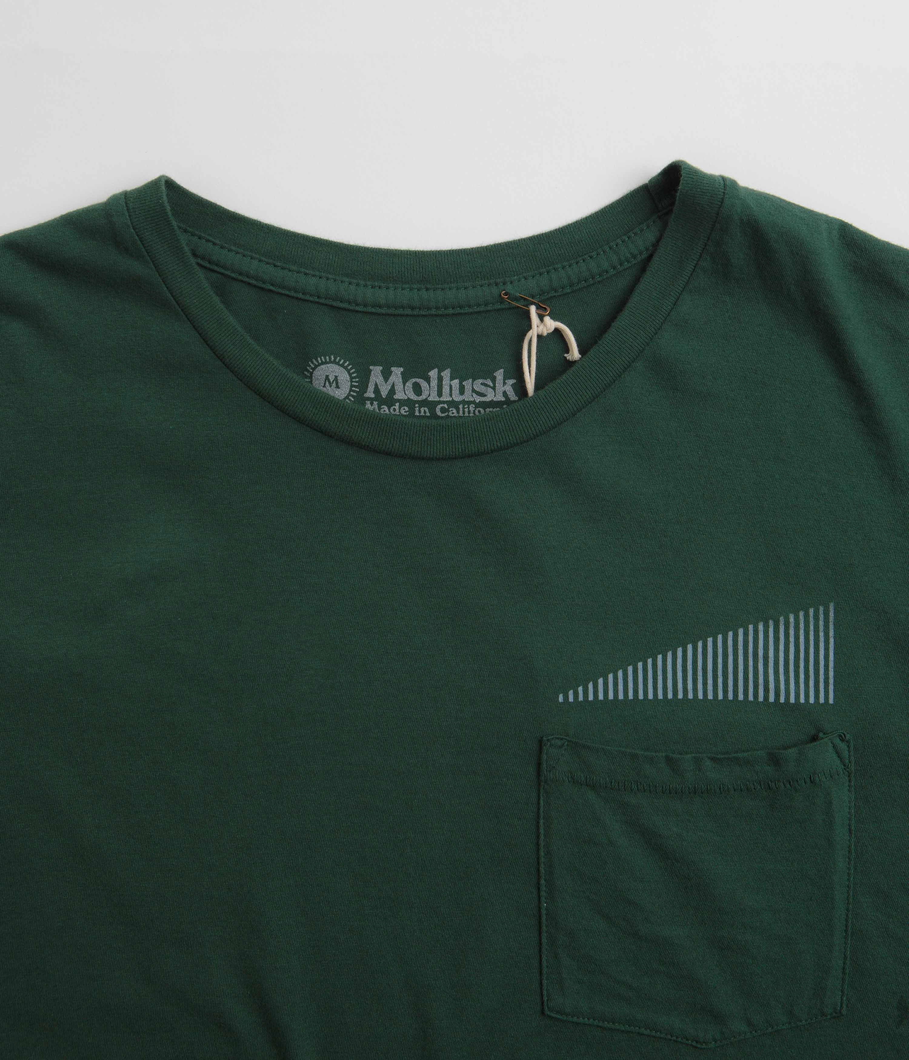 Mollusk Spectrum T-Shirt - Pinyon Green Trendy Look
