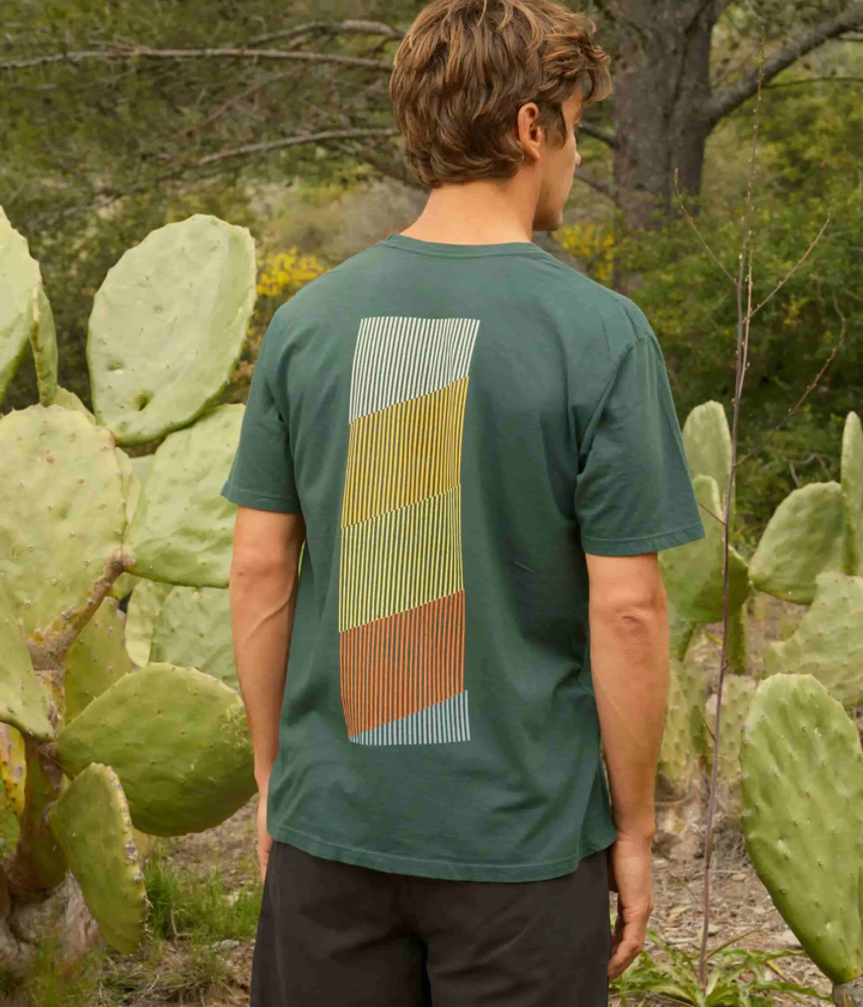 Mollusk Spectrum T-Shirt - Pinyon Green Unisex Fit Solid color purity