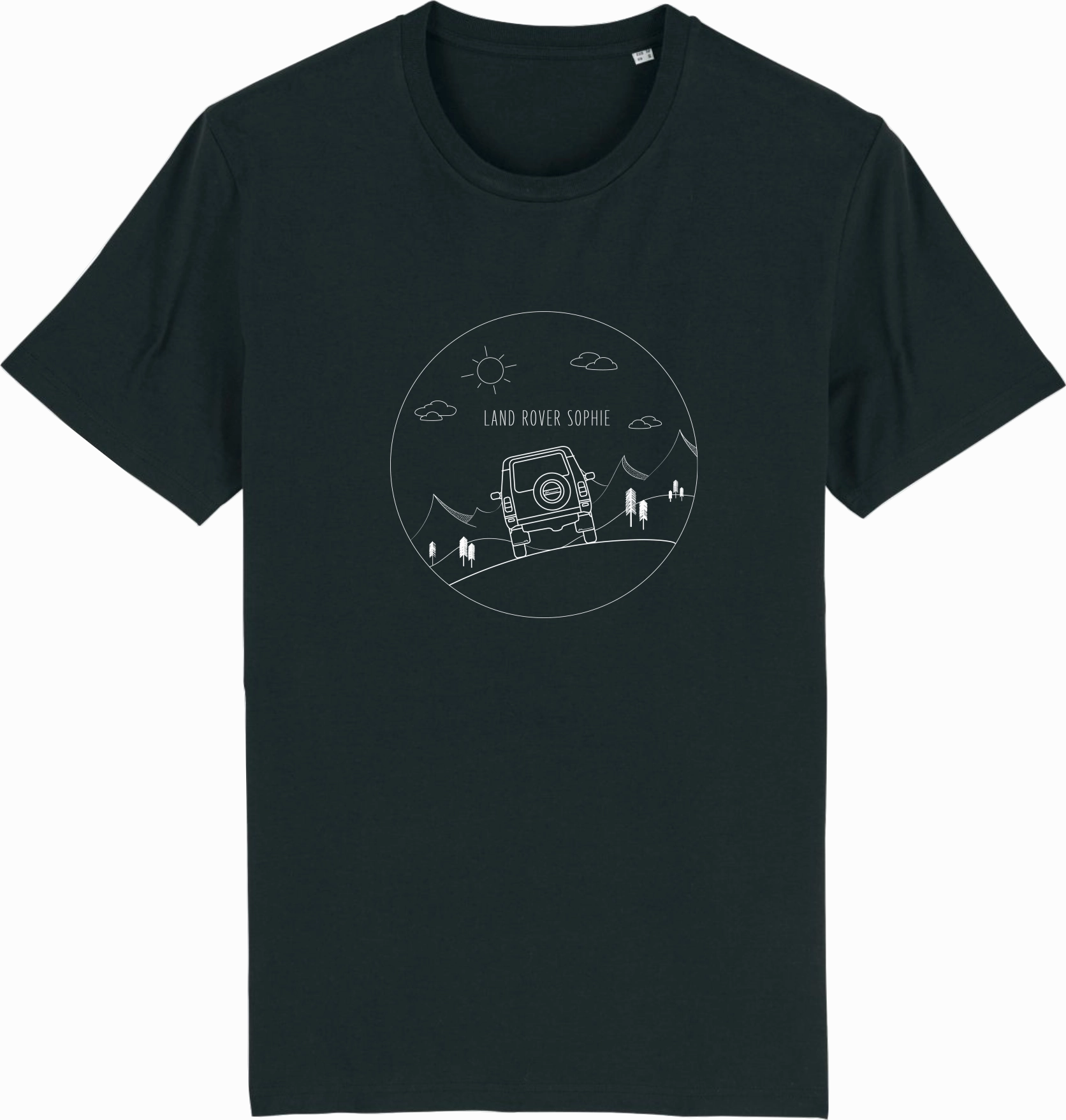 Layered Neckline E R Co Explore More T-Shirt | Black