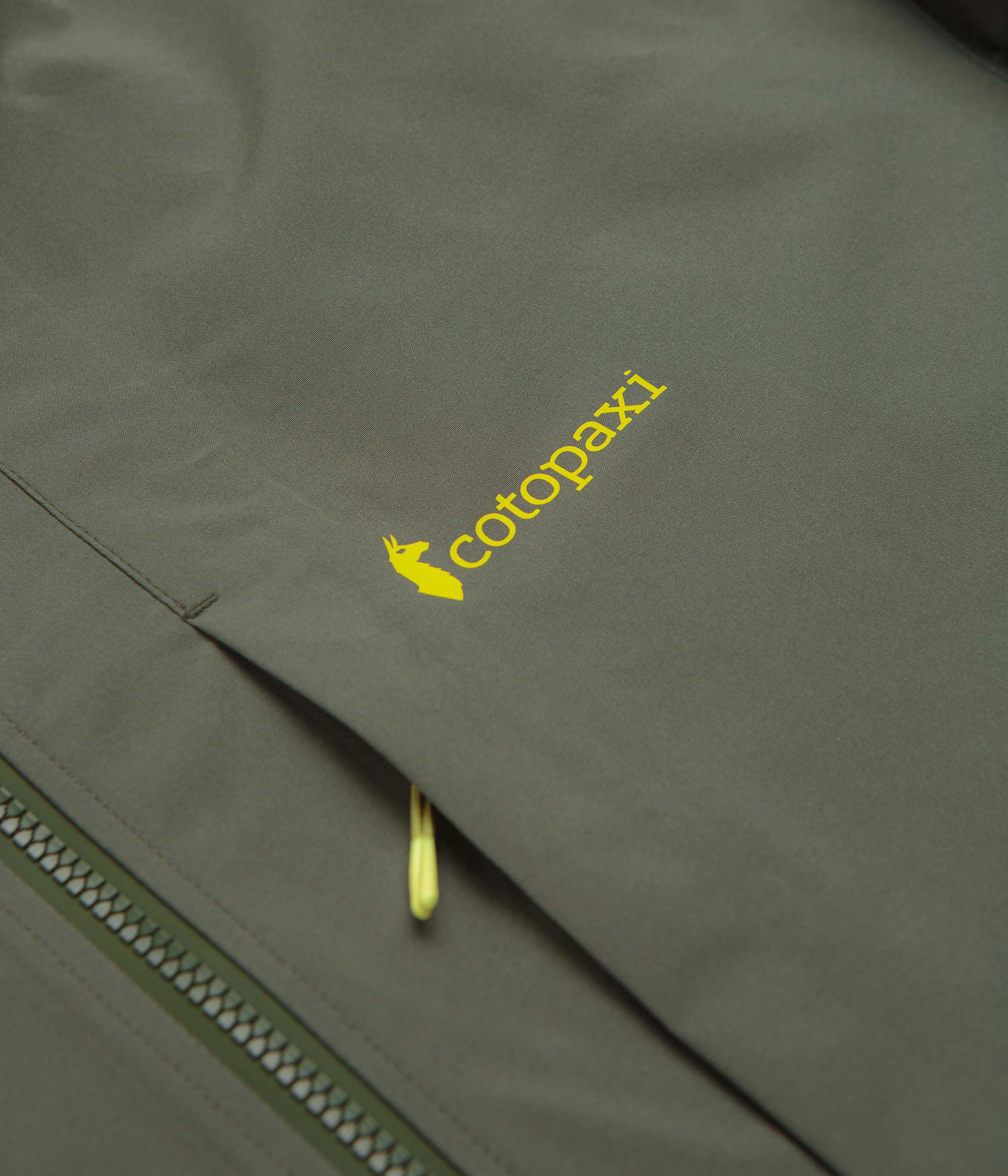 Interchangeable Collar System Cotopaxi Cielo Rain Jacket - Fatigue / Lemongrass
