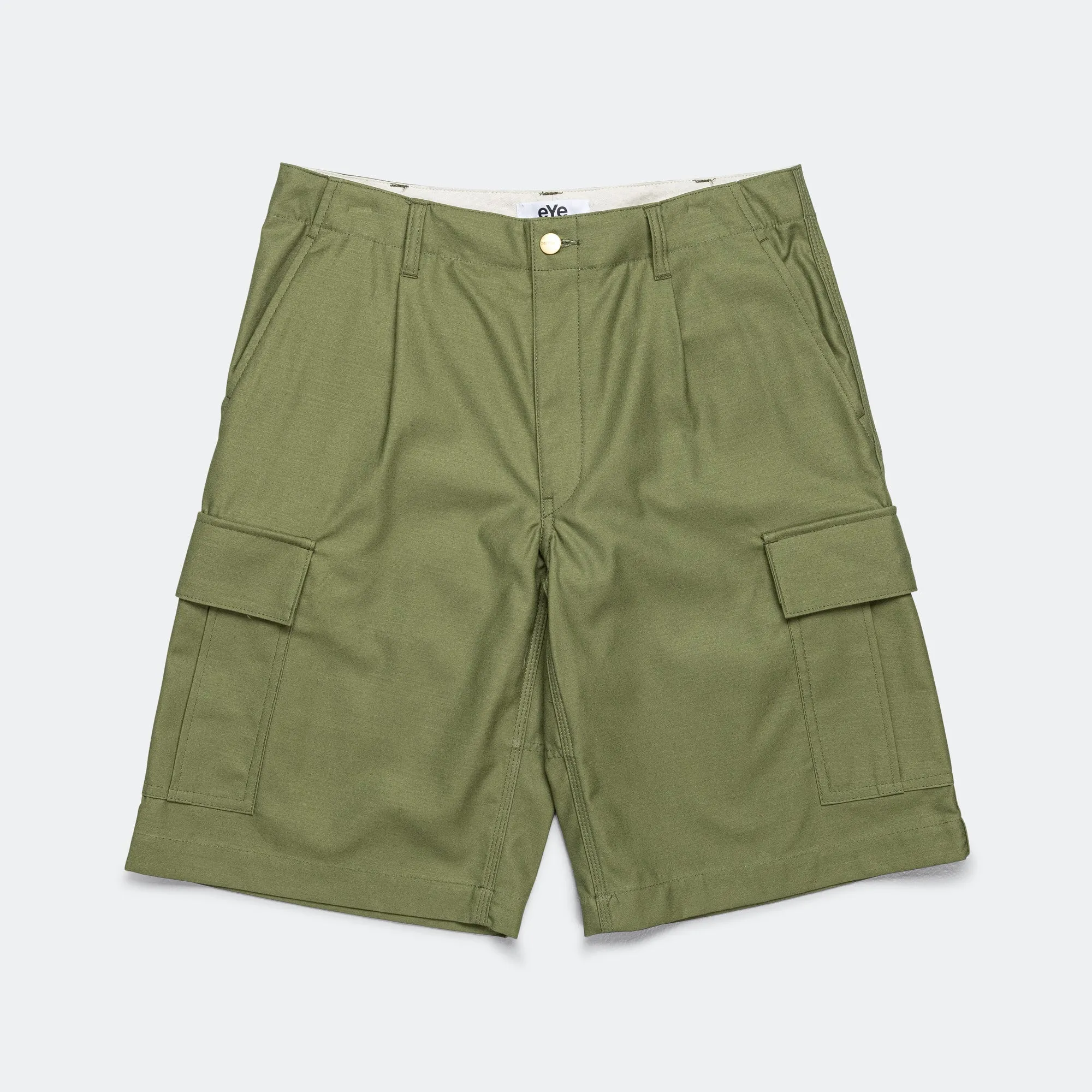 Stylish Fit Cotton Backed Satin Shorts x Carhartt - Khaki