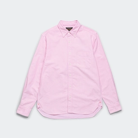 B.D. Oxford Shirt - Pink Raw edge