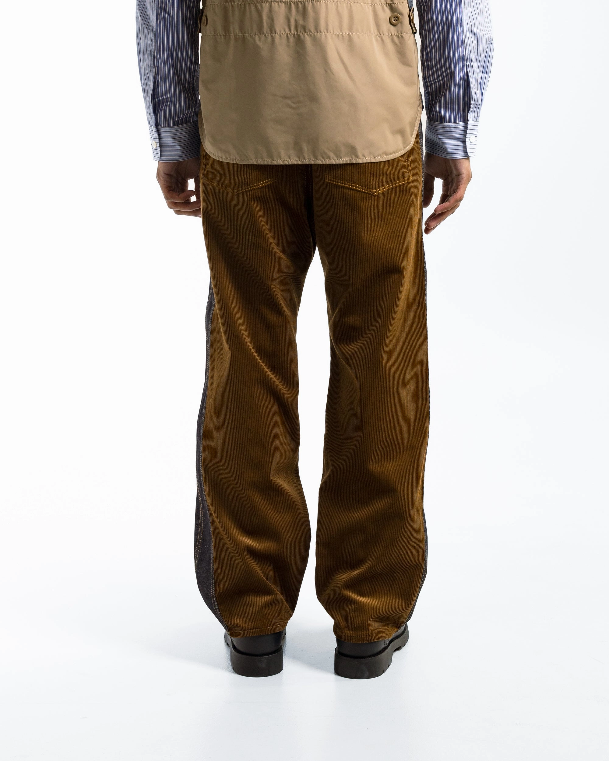 Stylish Comfort Cotton Denim Corduroy Pants x Levis - Indigo/Brown