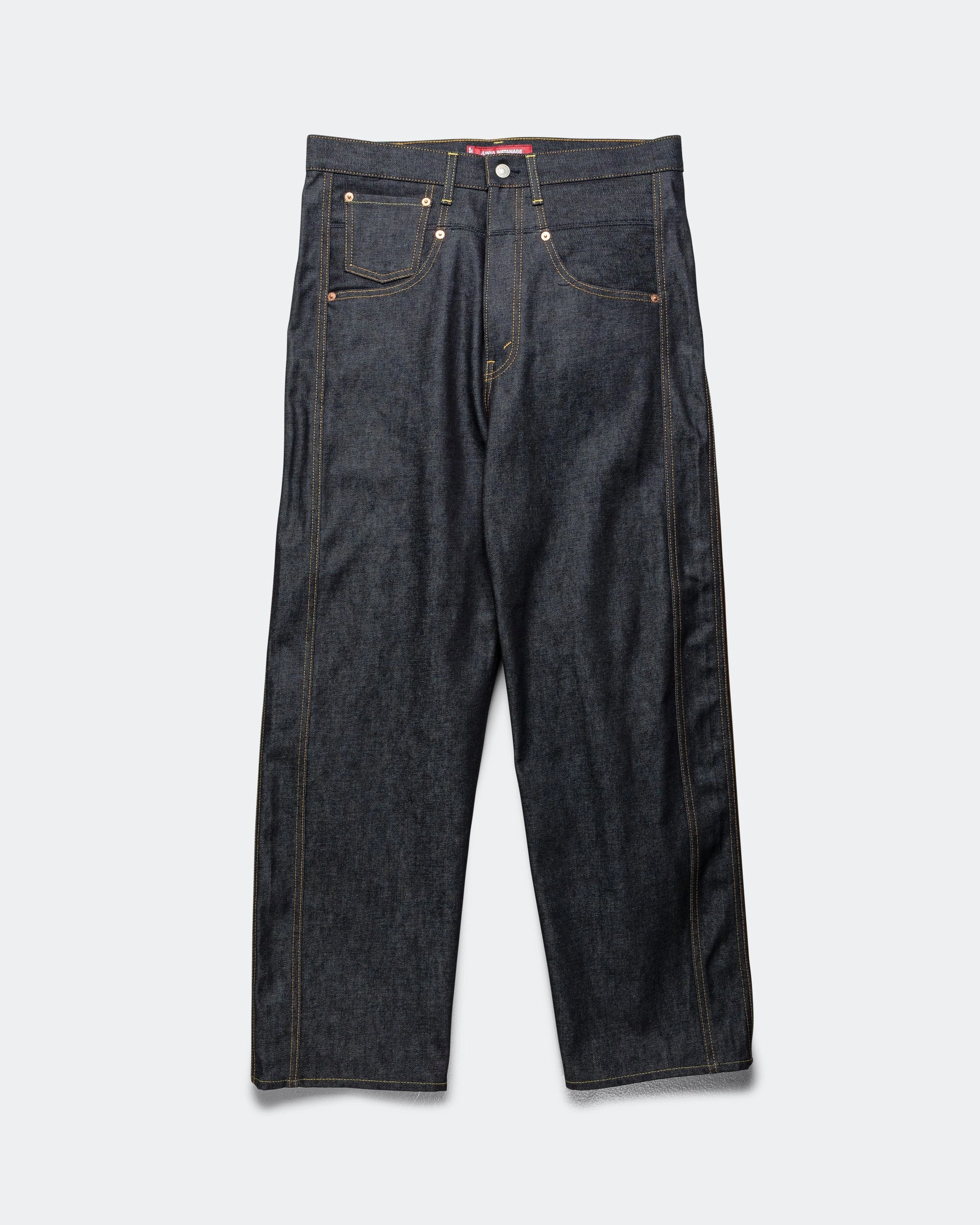 Simple Utility Low Bulk Design Cotton Denim Corduroy Pants x Levis - Indigo/Brown