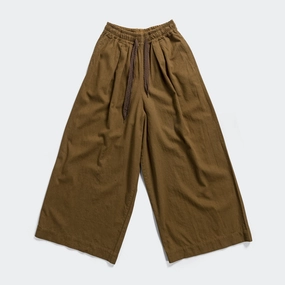 Cotton Linen Twill RUDE Buggy Pants - Khaki Air Flow