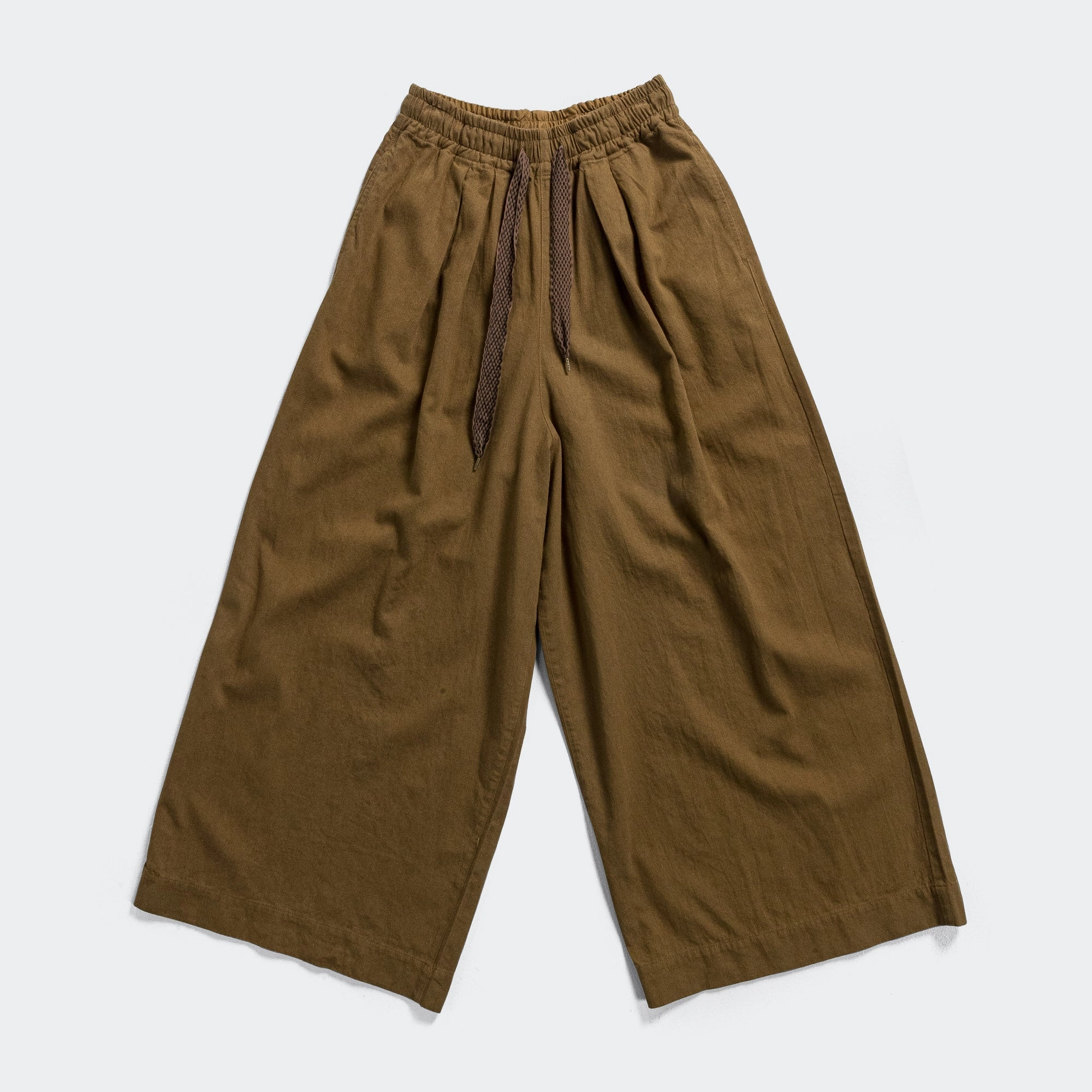 Cotton Linen Twill RUDE Buggy Pants - Khaki Air Flow
