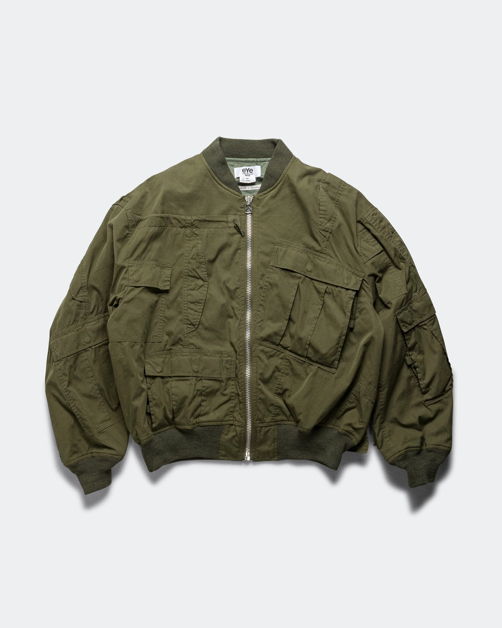 Cotton Nylon Bomber x Needles - Khaki Weatherproof Shell