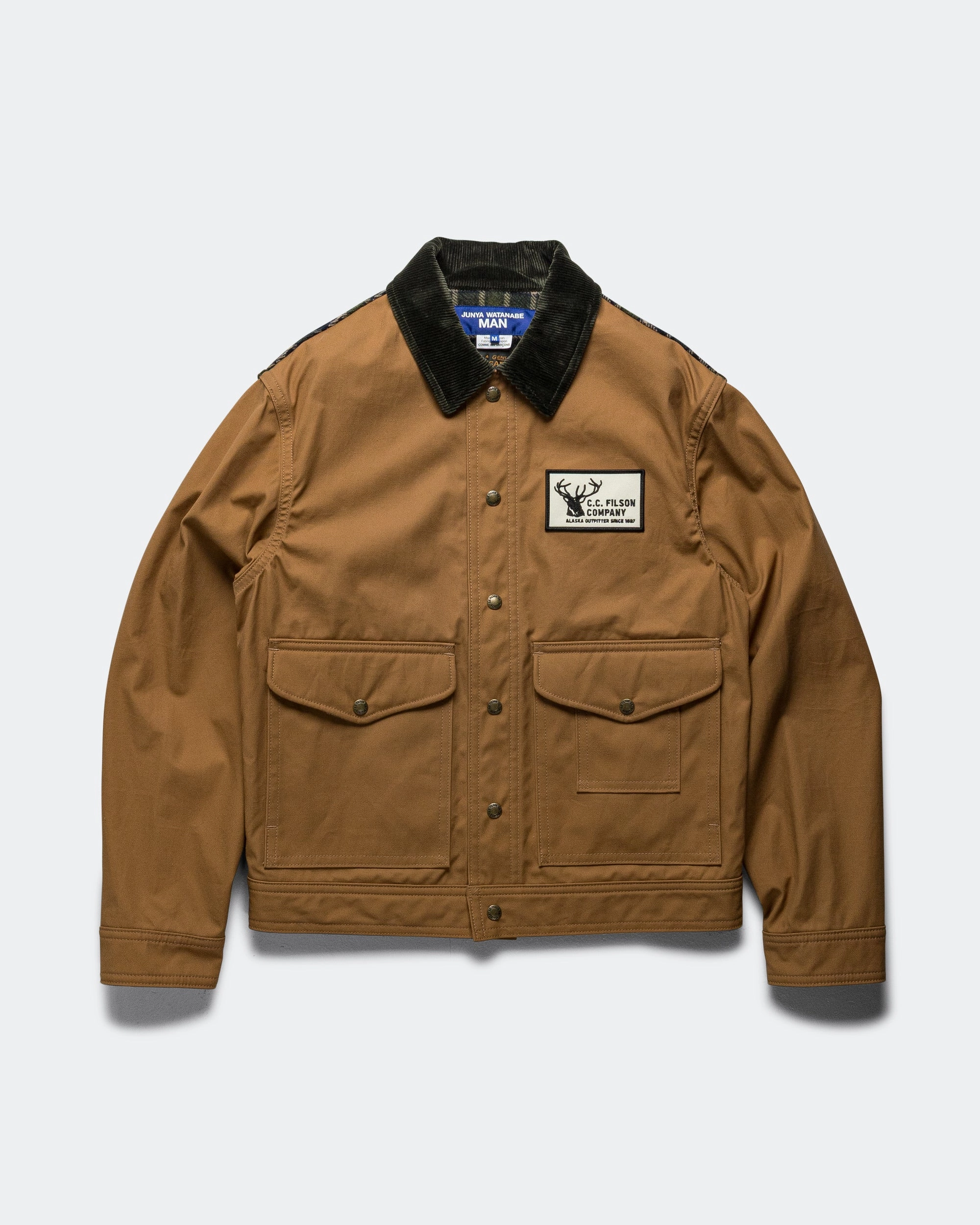 On The Go Cotton Wool Check Jacket x FILSON - Beige/Navy