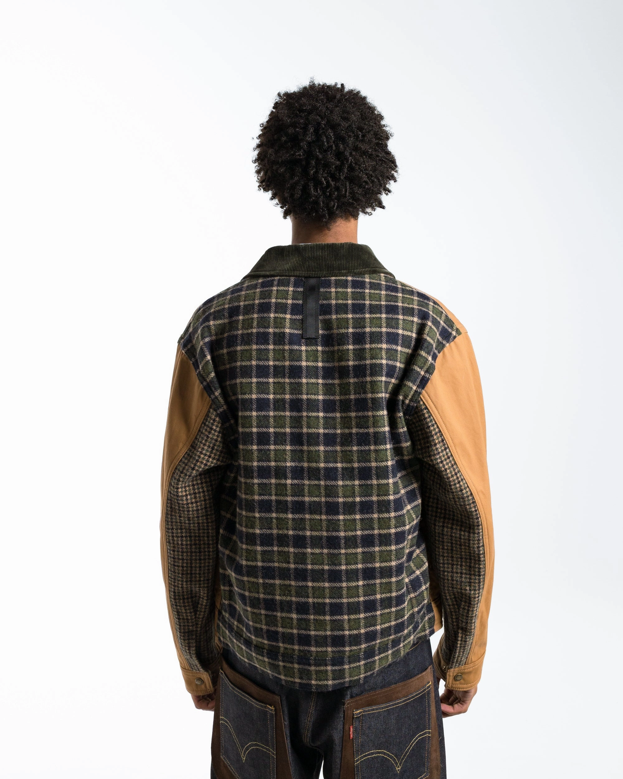 Basic Essential Layer MagneticClosure Cotton Wool Check Jacket x FILSON - Beige/Navy