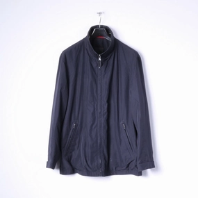 Modern Look Country Frey by Lodenfrey Men 54 L Jacket Navy Livio Style Zip Up Lightweight Top