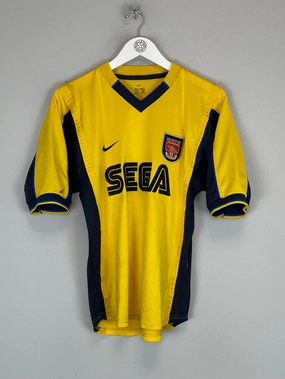 Strategic Perforation Design Irregularity Free Edging 1999/01 ARSENAL AWAY SHIRT (S) NIKE