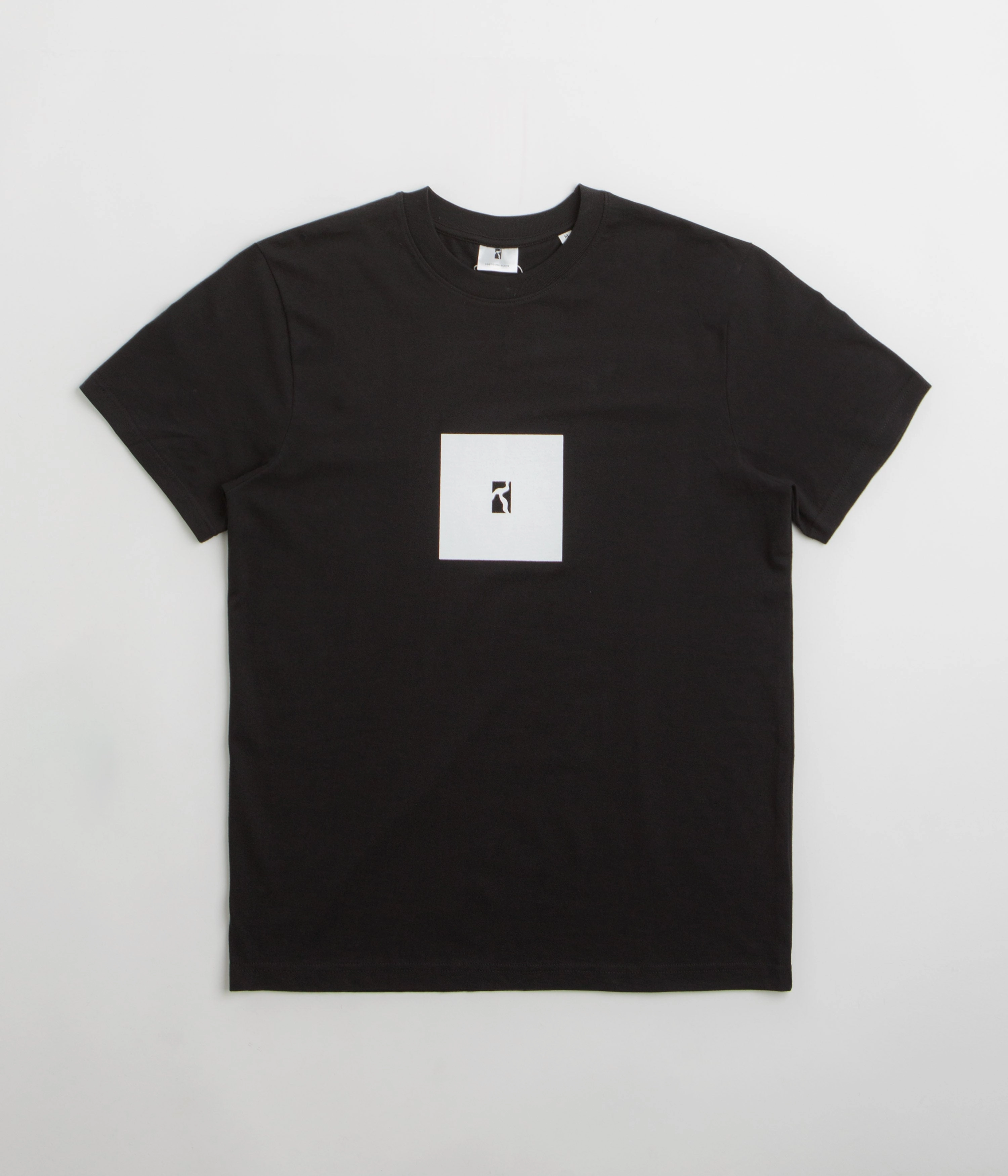 Striped modernity Poetic Collective Box T-Shirt - Black / White