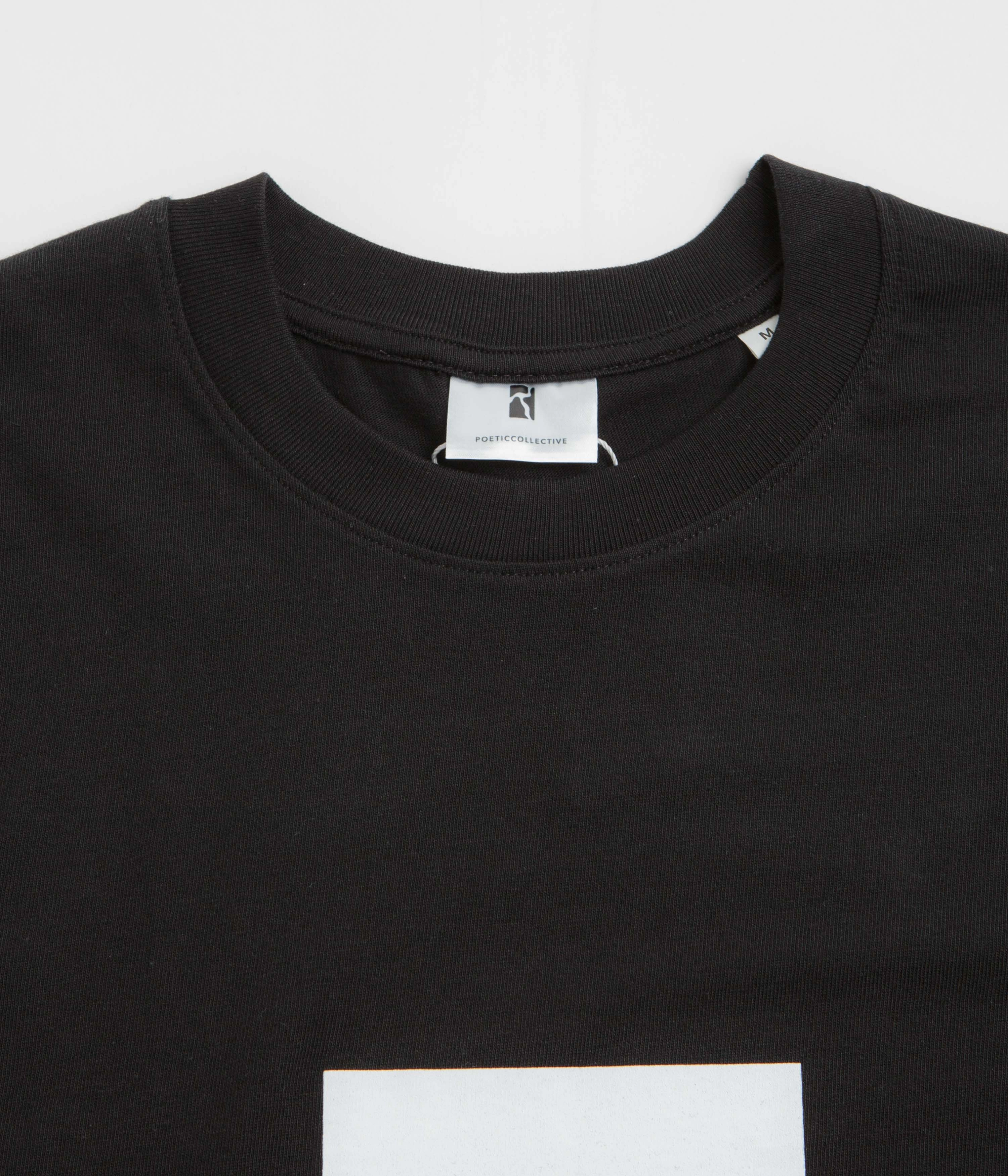 Poetic Collective Box T-Shirt - Black / White Anti-bacterial