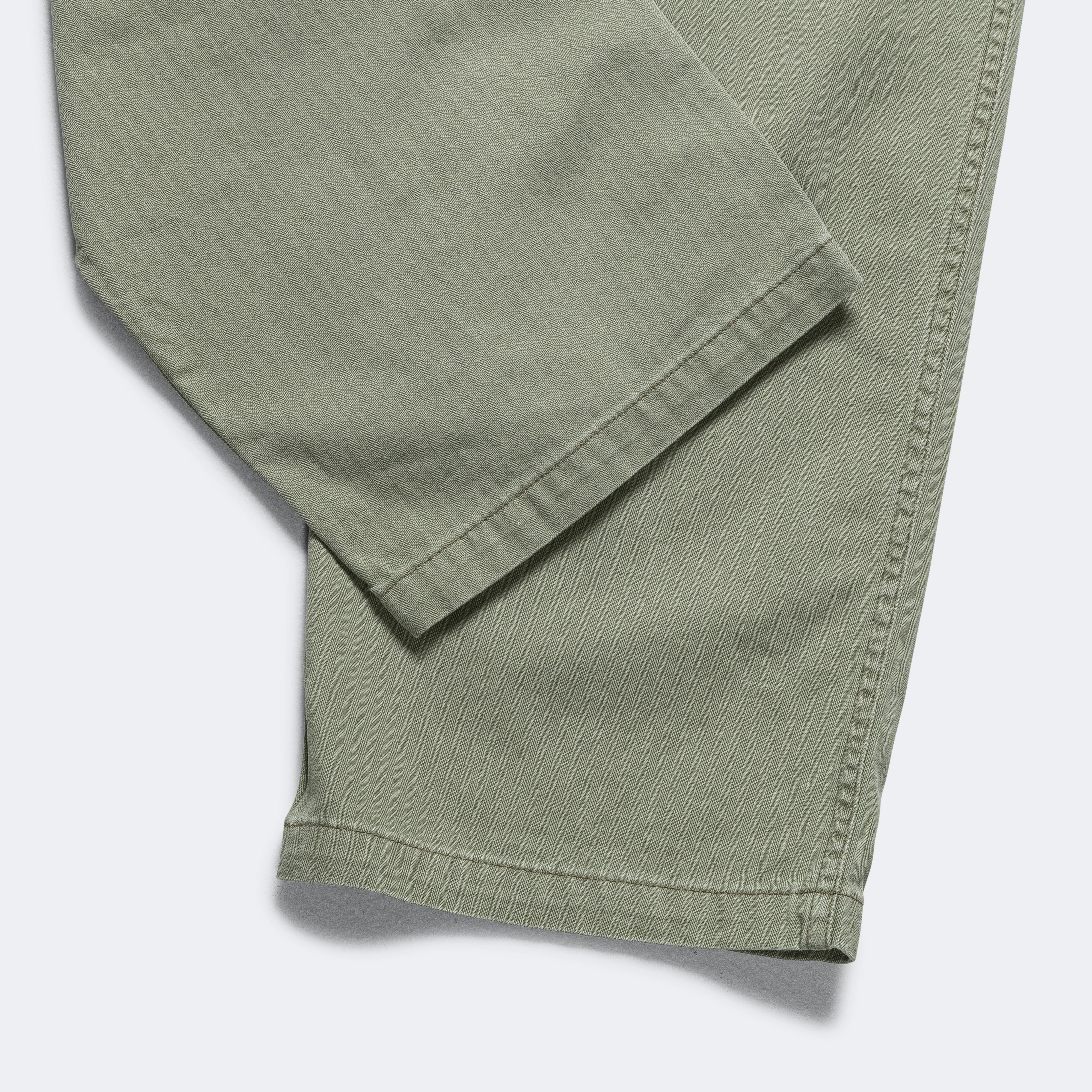 Herringbone Summer Fatigue Pants - Green Cozy Stretch AntiSlipWaistband