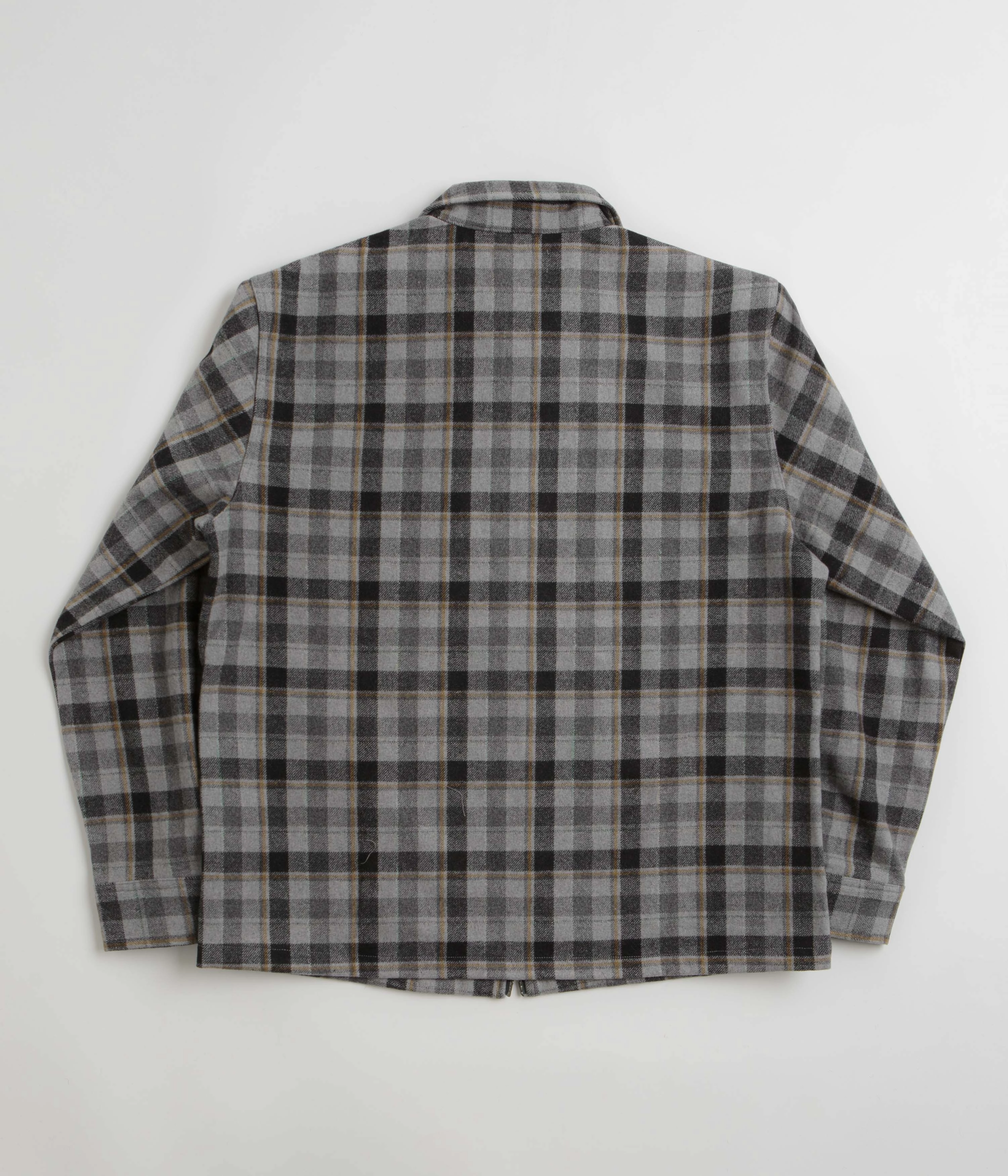 Pullover Design Subtle design Stan Ray Zip Shirt - Charcoal Plaid