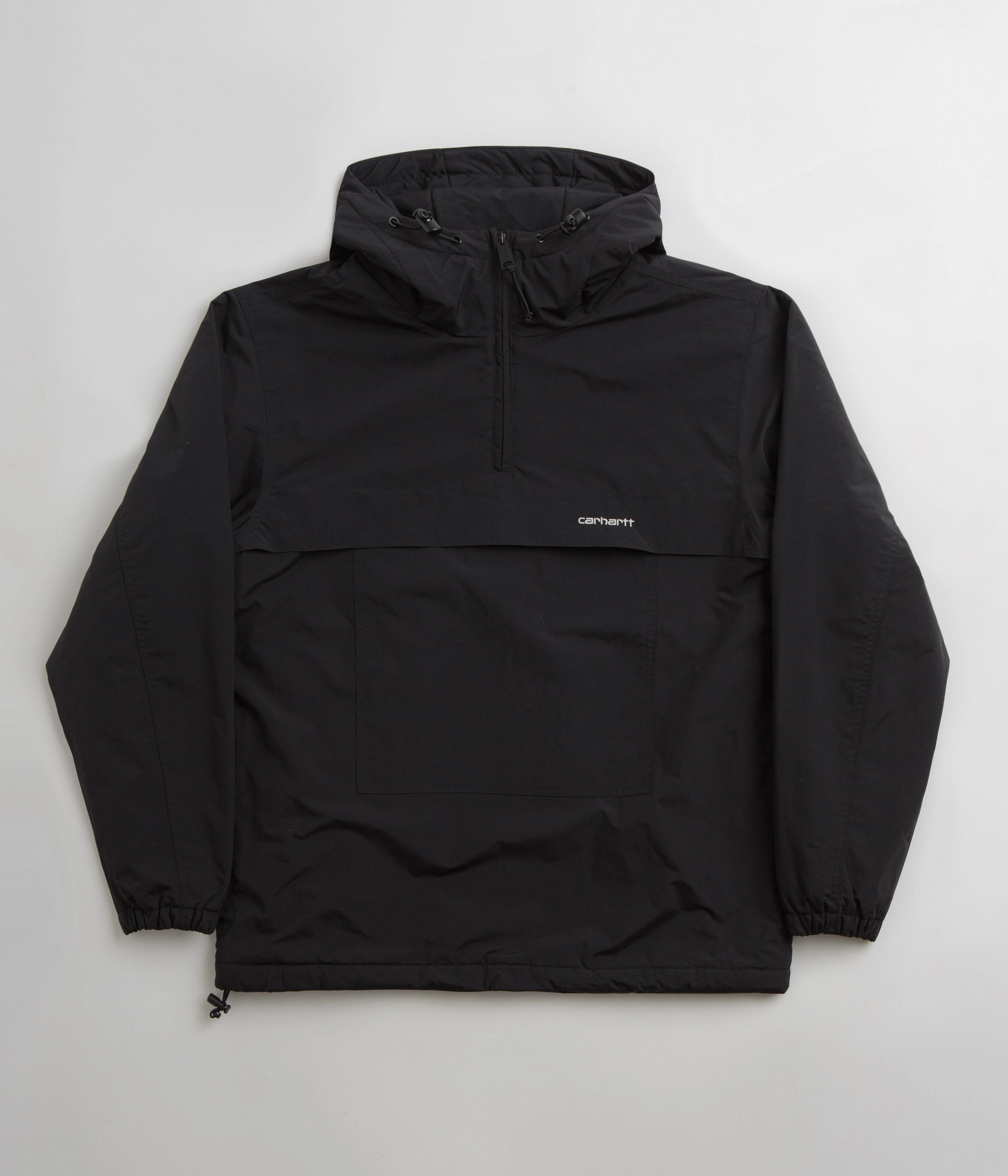 Carhartt Windbreaker Pullover Jacket - Black / White Core Layer Temperature Regulating
