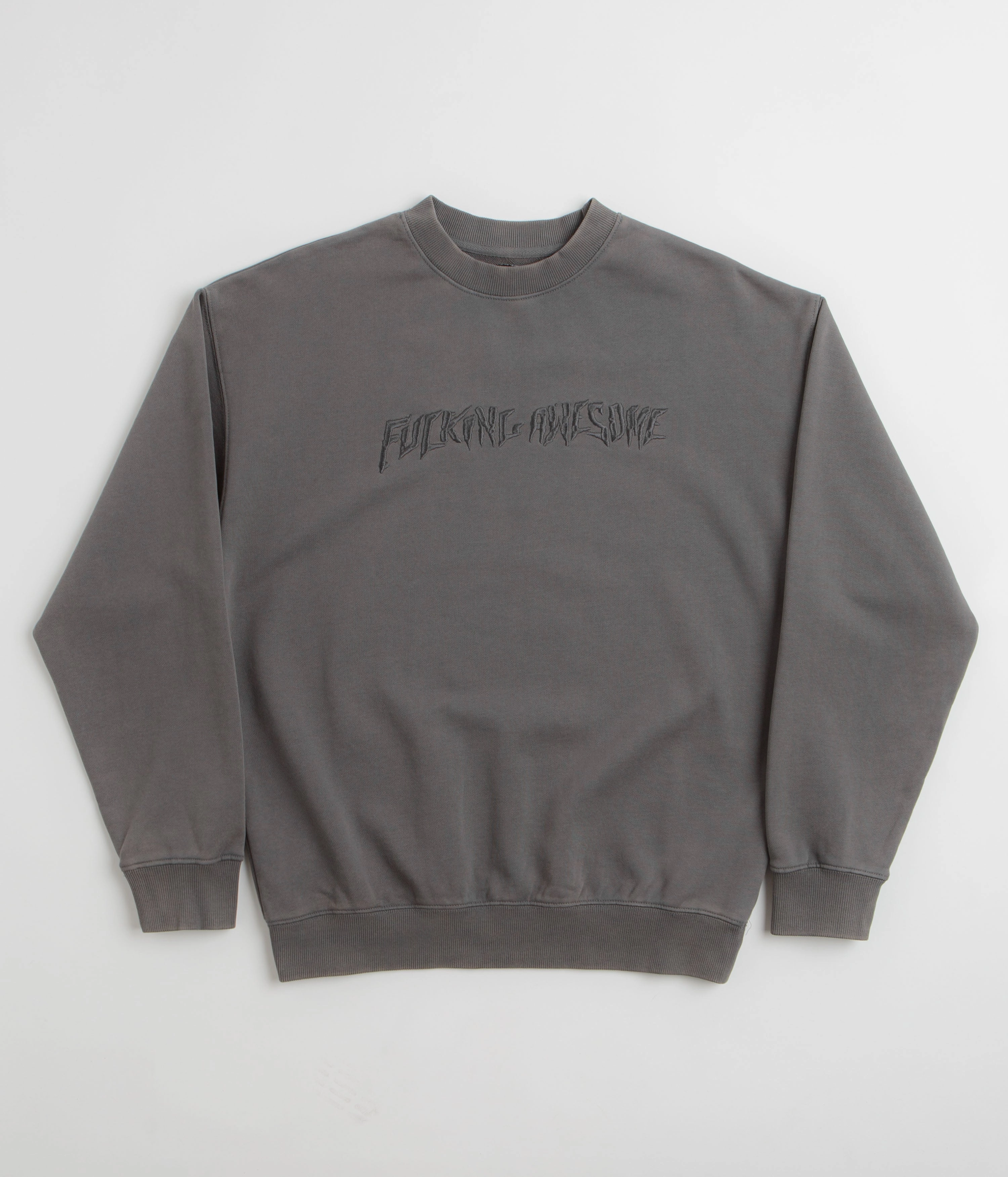 Fucking Awesome Distressed Stamp Crewneck Sweatshirt - Black Product Innovation right for beach trips