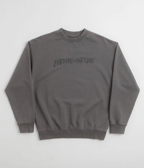 Fucking Awesome Distressed Stamp Crewneck Sweatshirt - Black Product Innovation right for beach trips