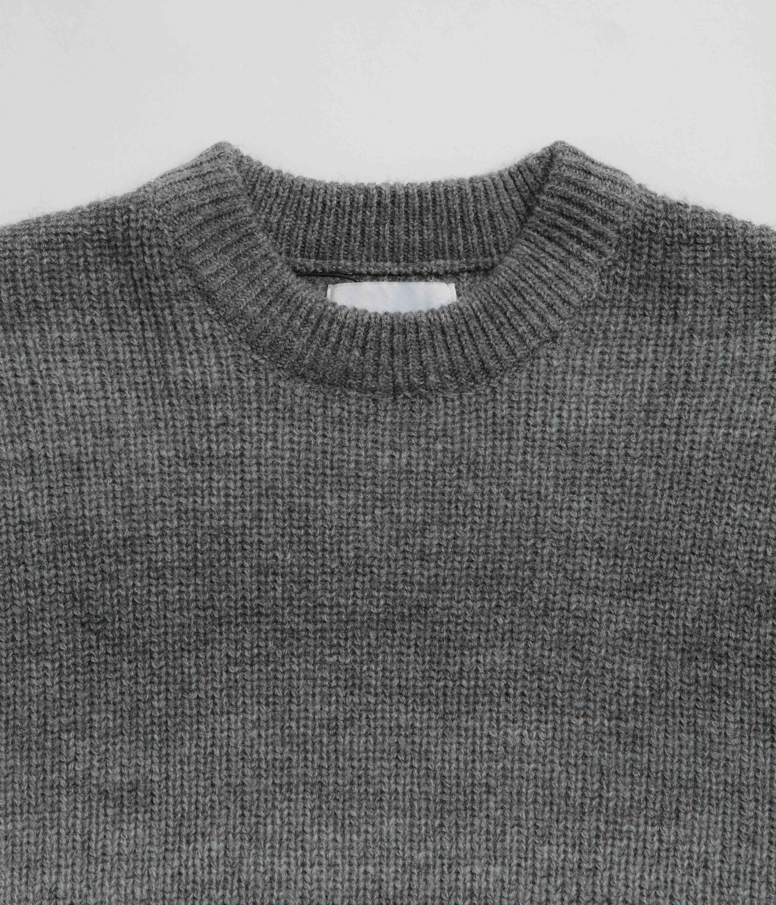 Poolside Relax Butter Goods Beams Knit Sweatshirt - Charcoal