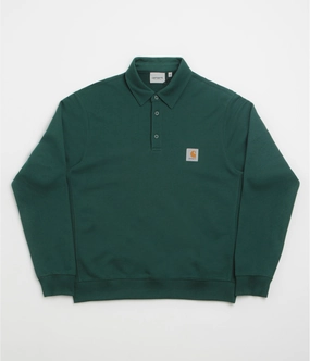 Carhartt Polo Sweatshirt - Dark Fir Adventure Ready