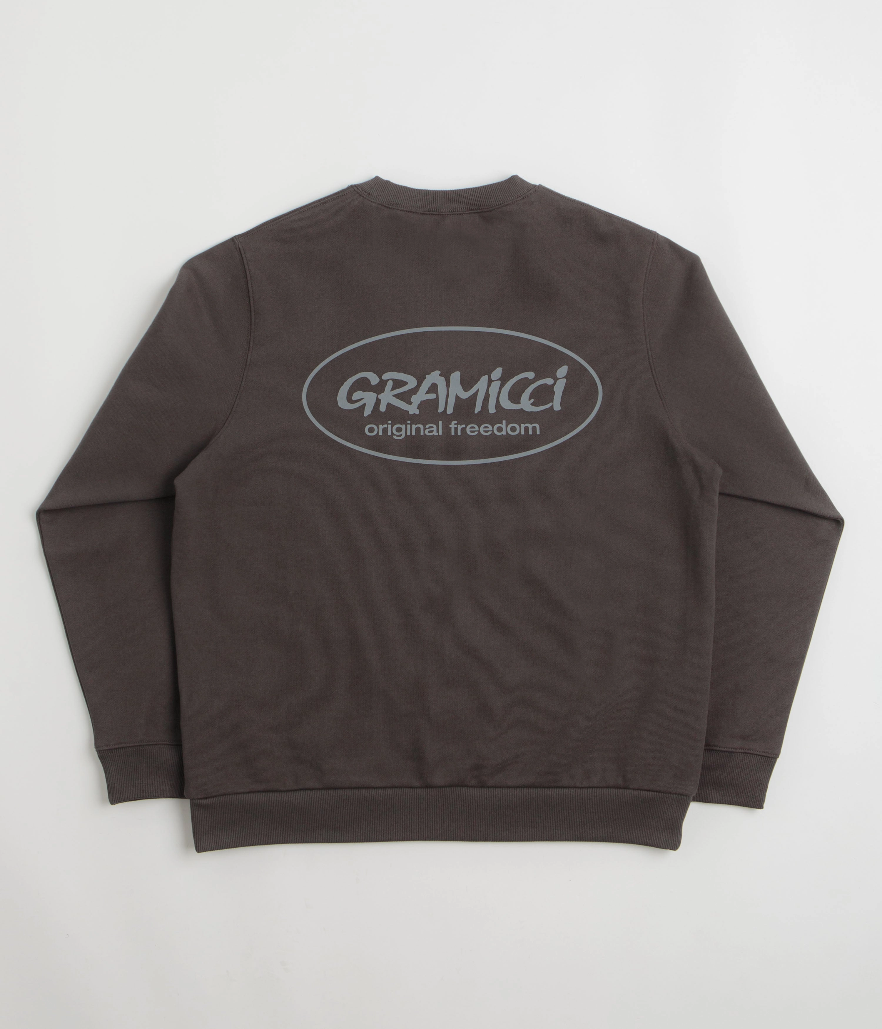 Chilly Day Wear Relaxing Wear Gramicci Original Freedom Crewneck Sweatshirt - Deep Brown