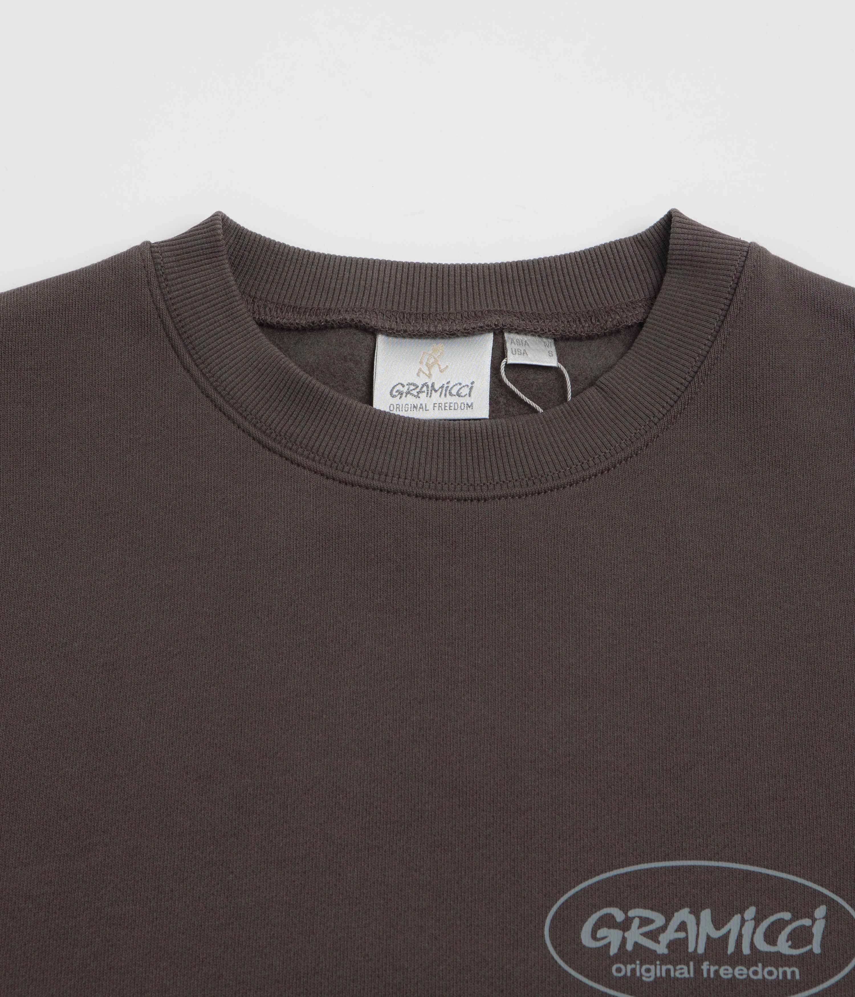 Daily Minimal Gramicci Original Freedom Crewneck Sweatshirt - Deep Brown