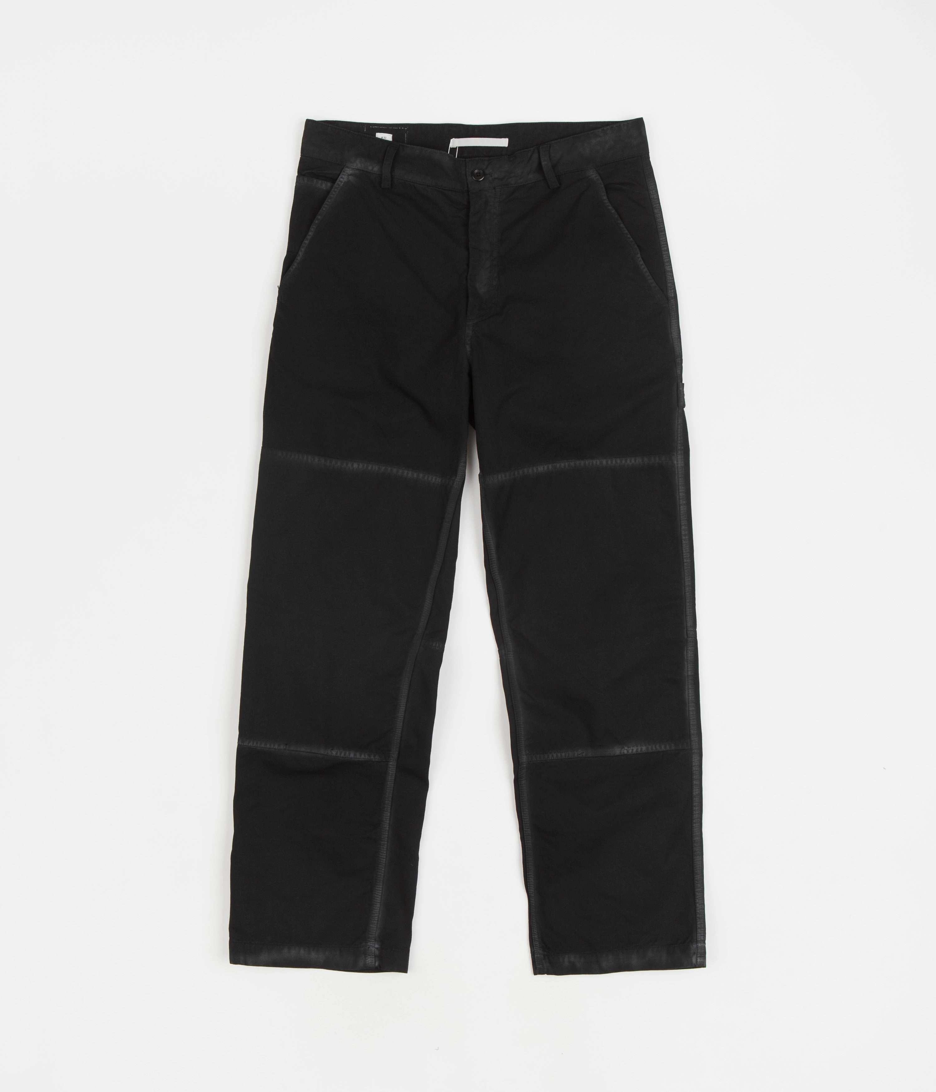 RipstopFabric BreathableMaterial Norse Projects Lukas Tab Series Canvas Pants - Black
