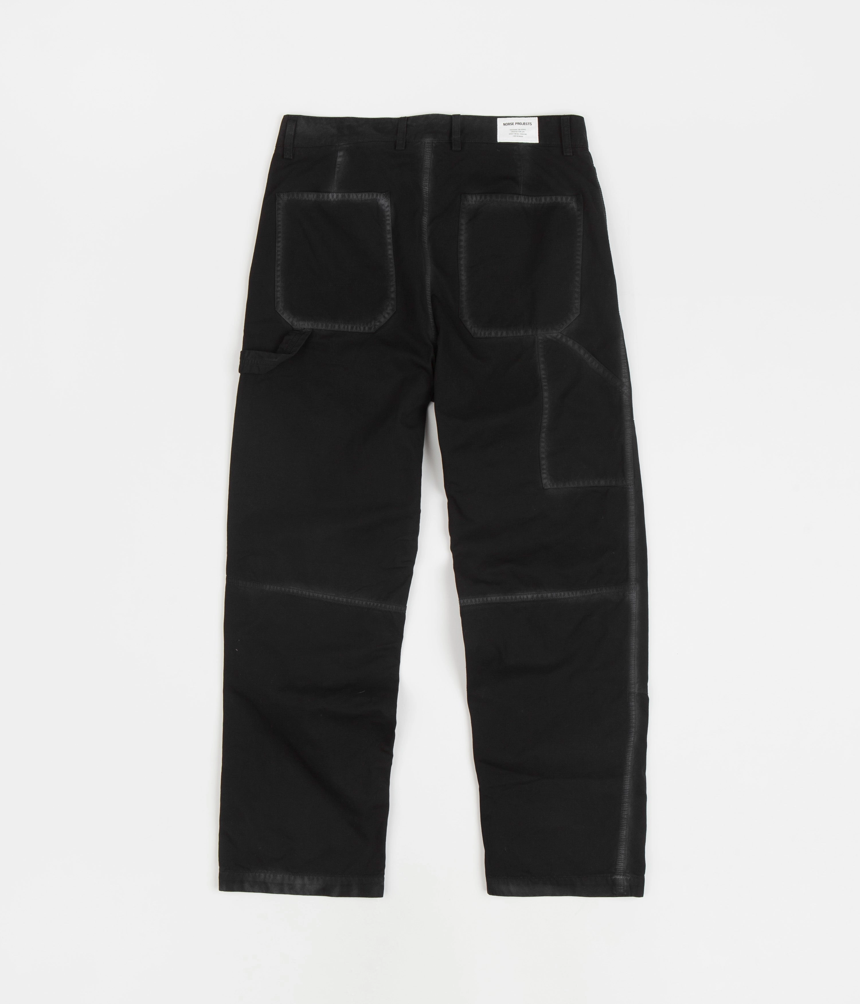 Norse Projects Lukas Tab Series Canvas Pants - Black Active Design Wear Water resistant coating