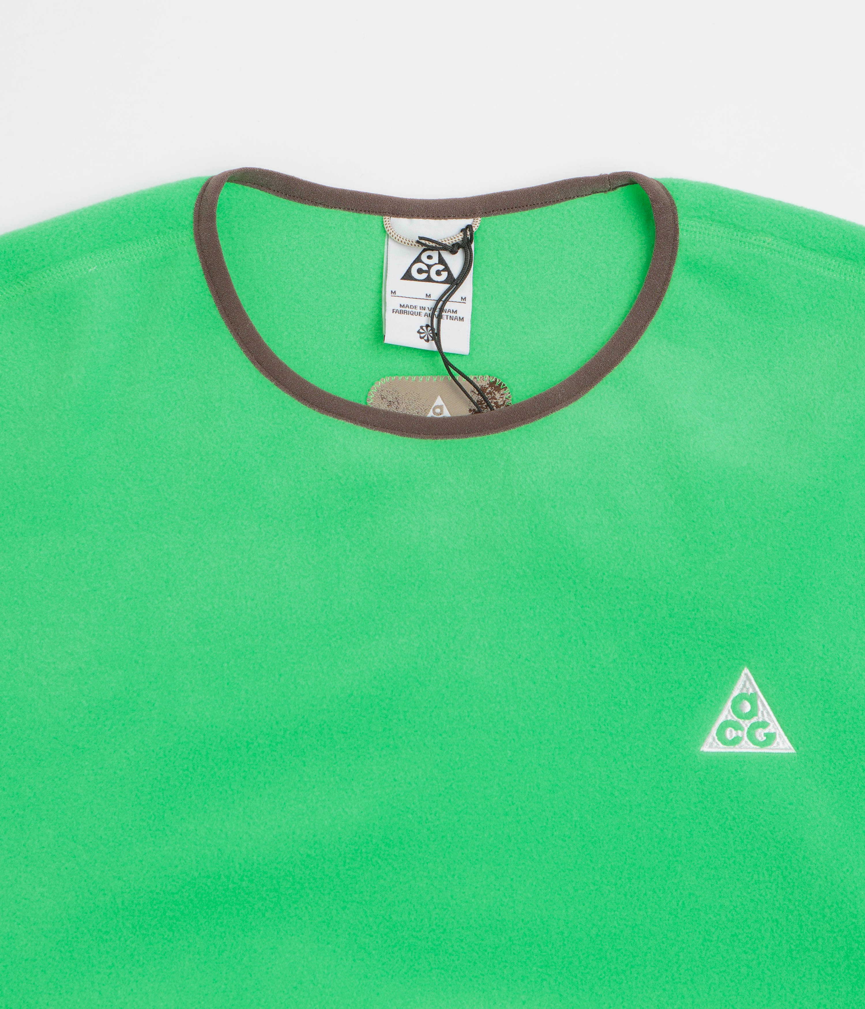 Nike ACG Wolf Tree Crewneck Sweatshirt  - Green Shock / Mosswood Brown / Summit White Timeless Layer