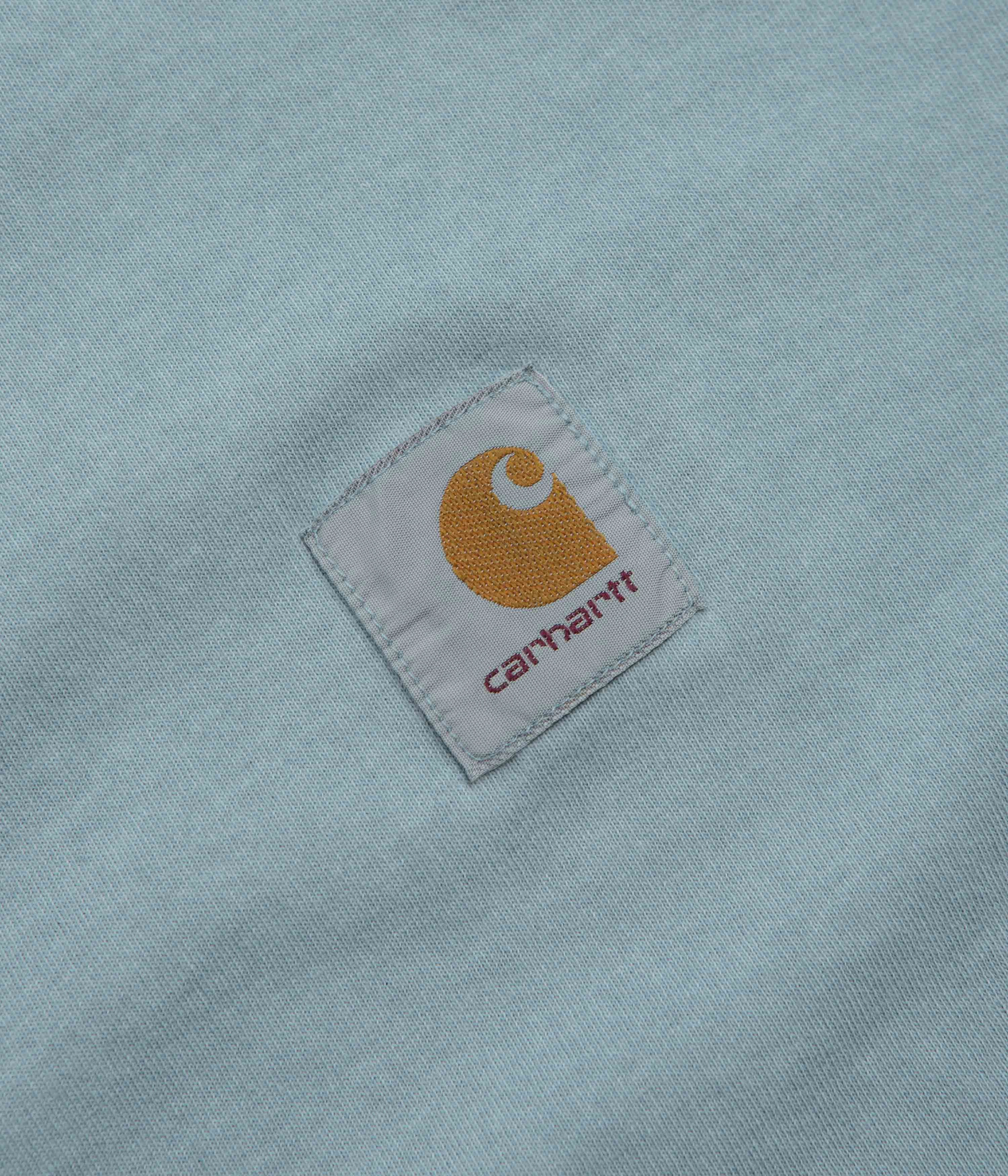 Stylish Outfit Carhartt Nelson T-Shirt - Clay Blue
