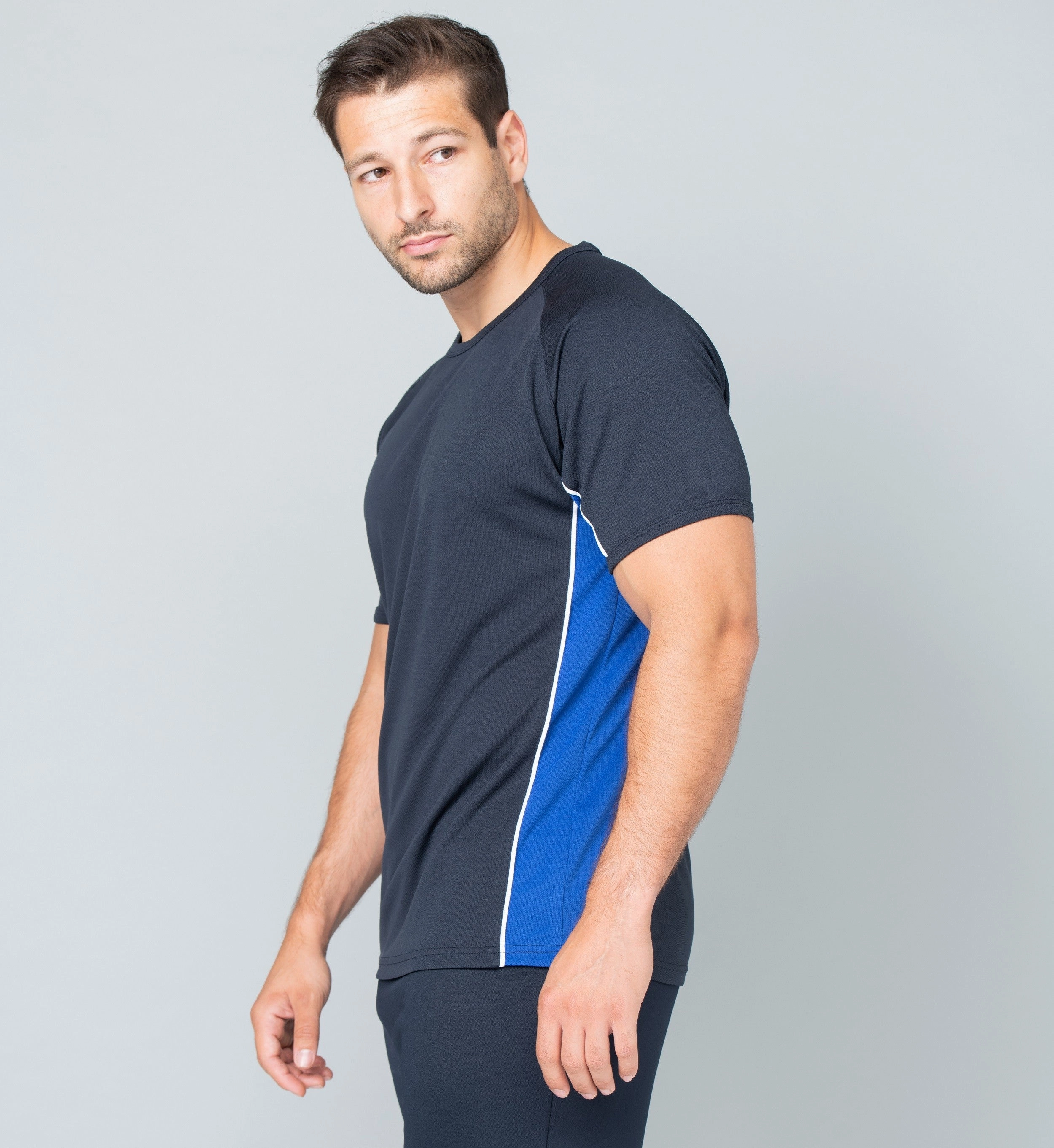 Performance Panel T-Shirt | BLACK/RED/WHITE Easy Layer