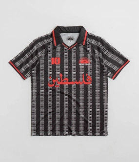 Dynamic Design Functional Fashion SkatePal Anniversary Football Shirt - Black / Red