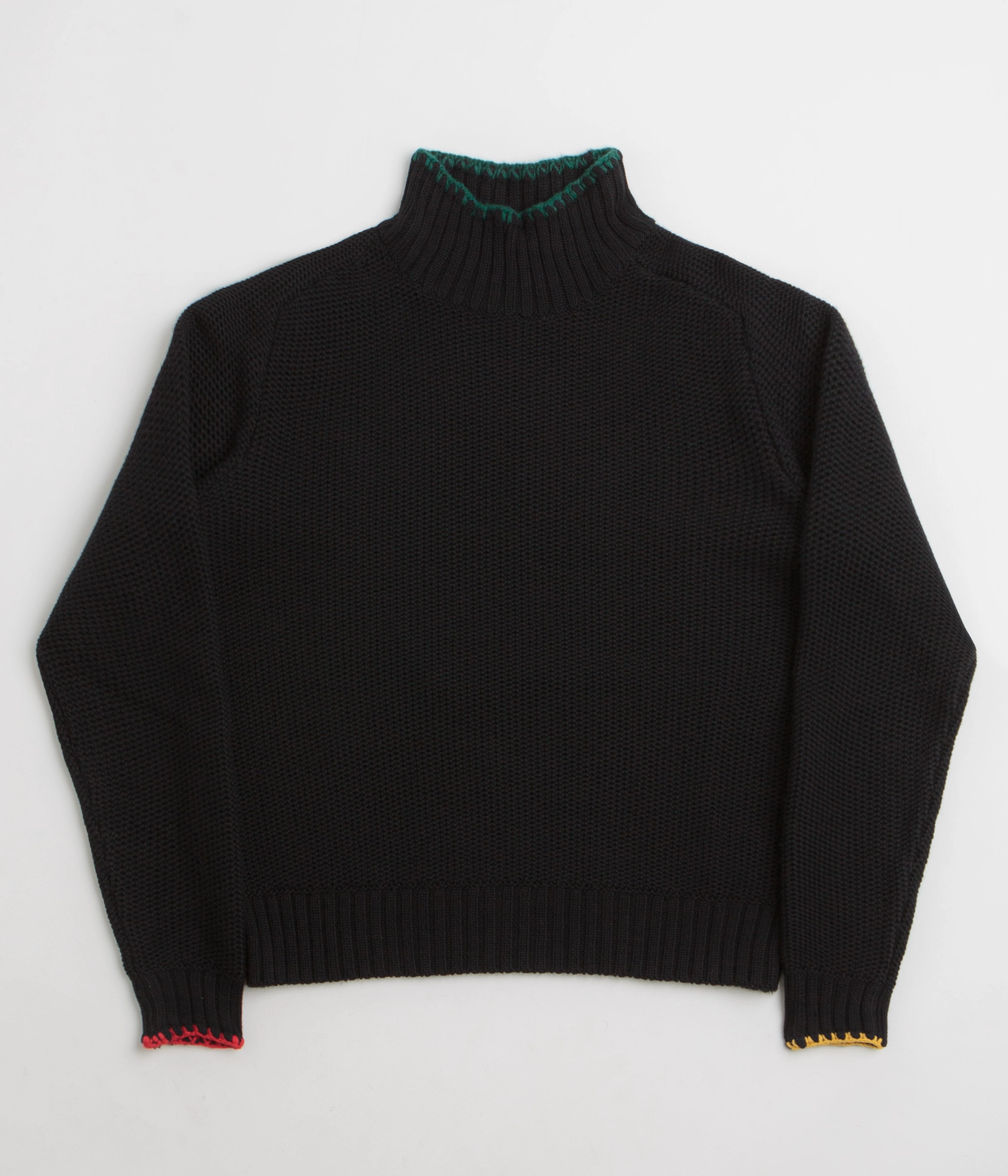 YMC Yips Knit Crewneck Sweatshirt - Black Everyday Comfort Simple Comfort