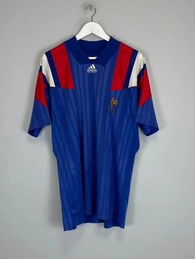 1992/94 FRANCE HOME SHIRT (XL) ADIDAS Outdoor Training Quick Release Tag