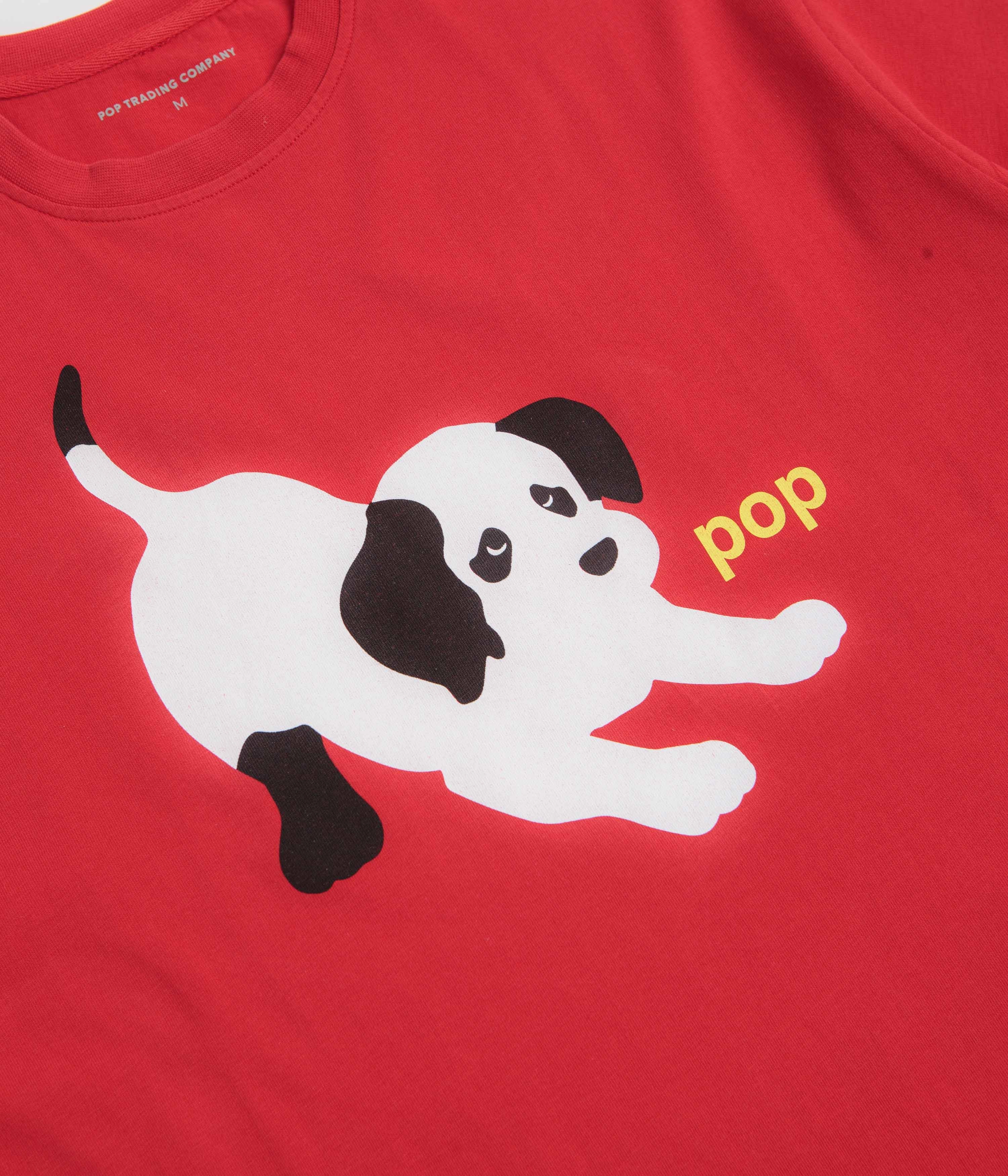 Pop Trading Company Joy T-Shirt - Goji Berry Smart Layer Pilling Resistant Finish