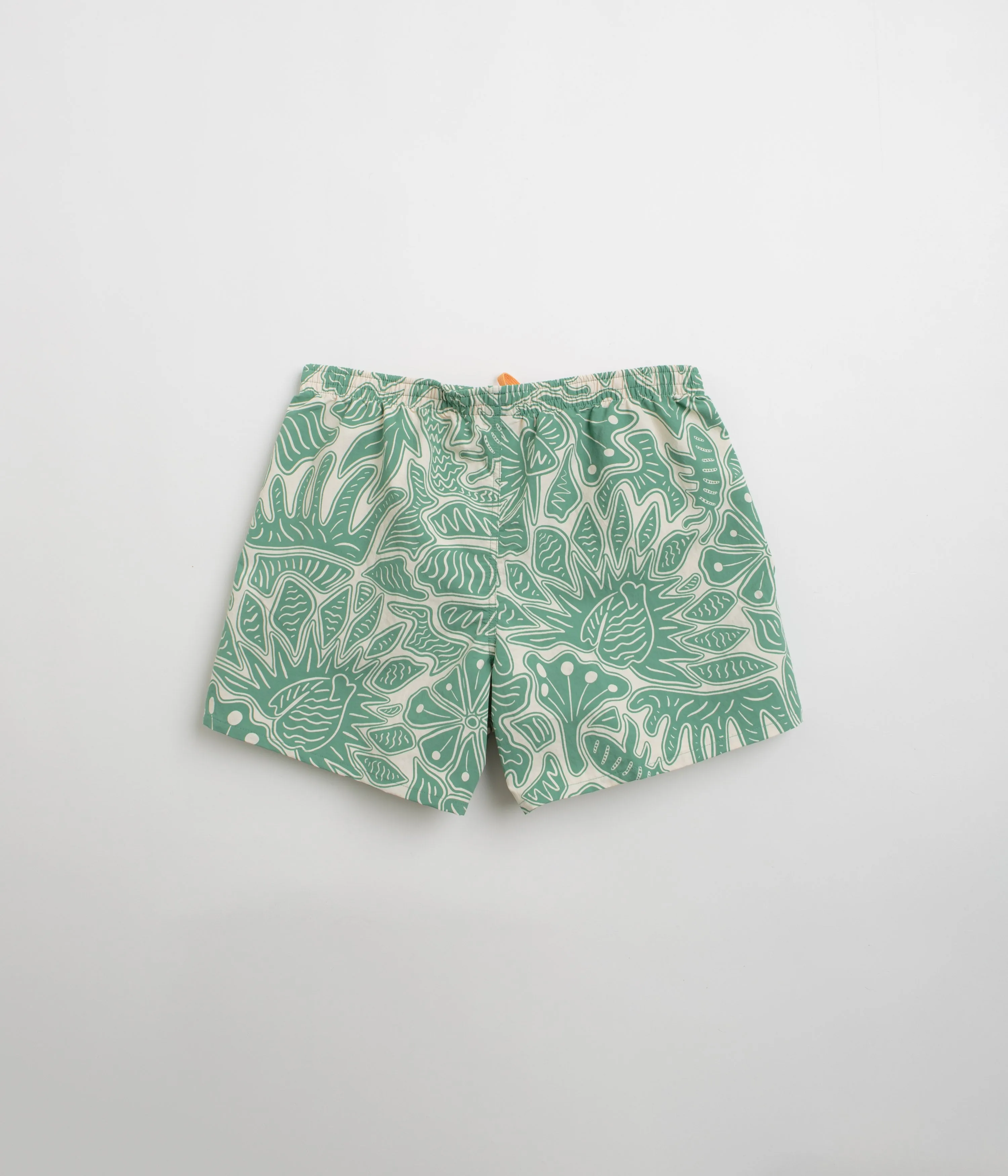 Layer Ready Patagonia Womens Baggies 5" Shorts - Bees and Flowers: Heartleaf Green
