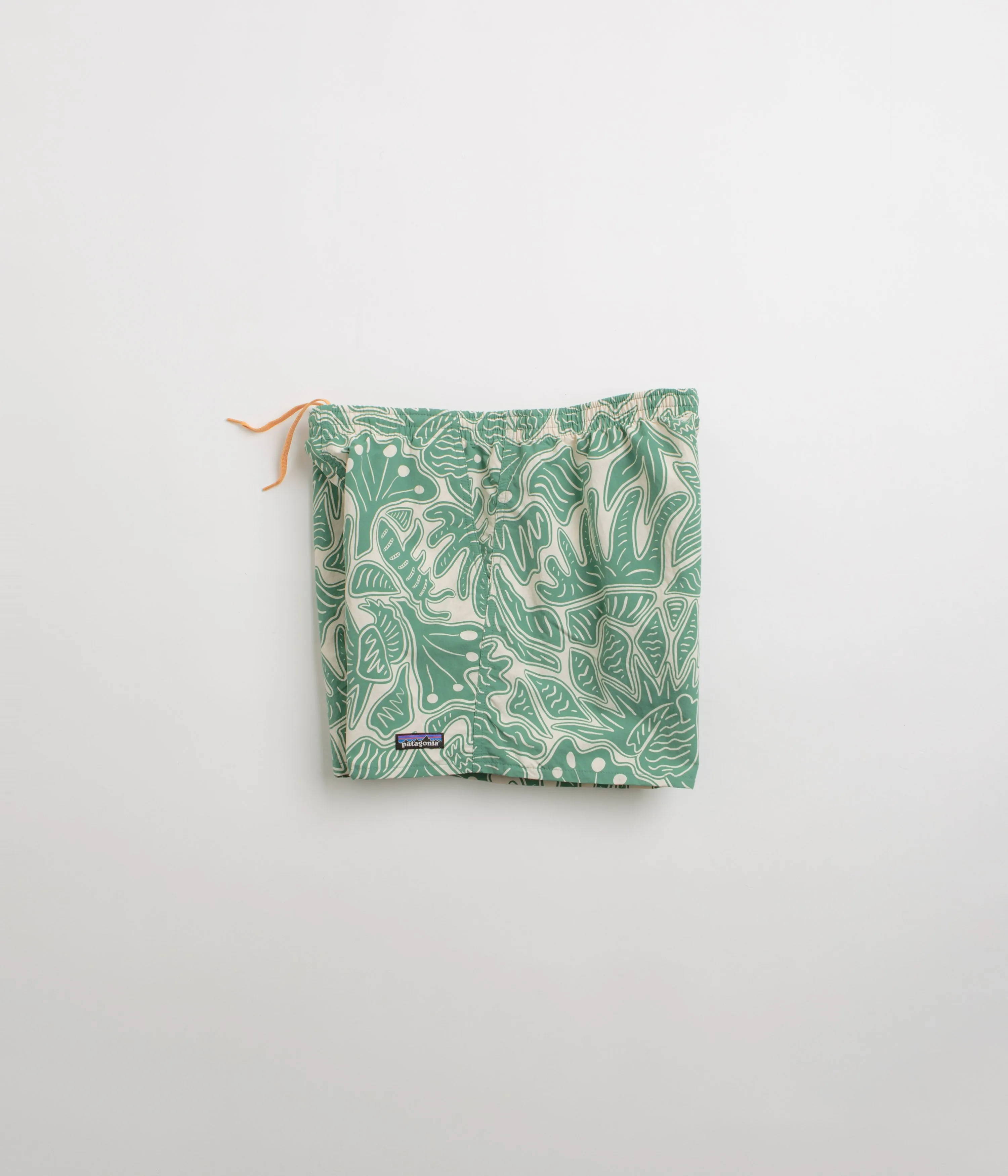 Patagonia Womens Baggies 5" Shorts - Bees and Flowers: Heartleaf Green Casual Clothing souvenir choice